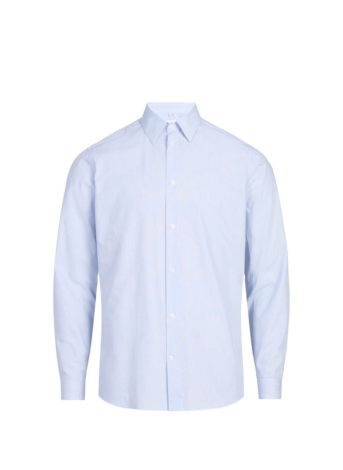 Fitted cotton shirt AU PRINTEMPS PARIS Blue