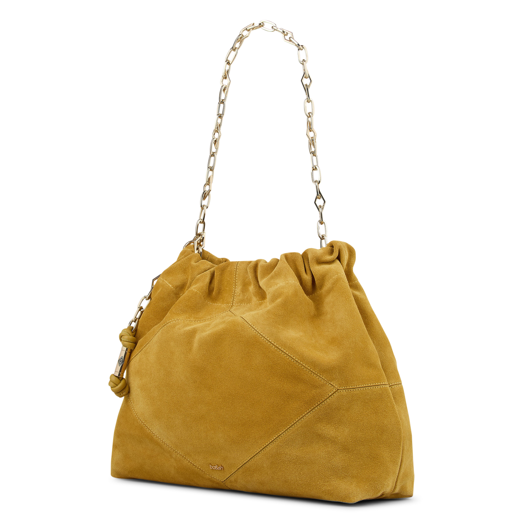 Sac à main en daim june tote BA&SH Jaune