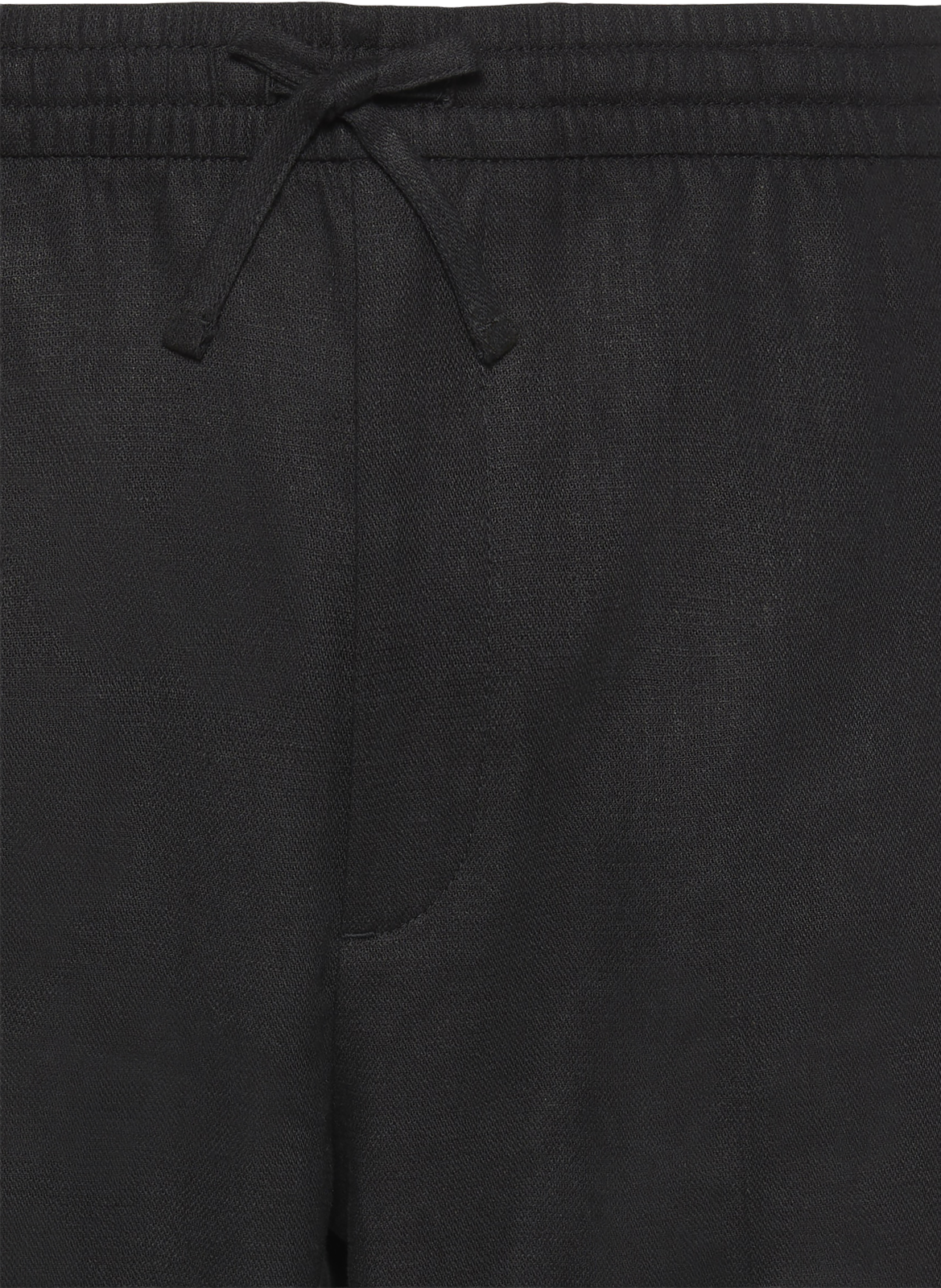 Straight linen and BCI cotton shorts CALVIN KLEIN Black