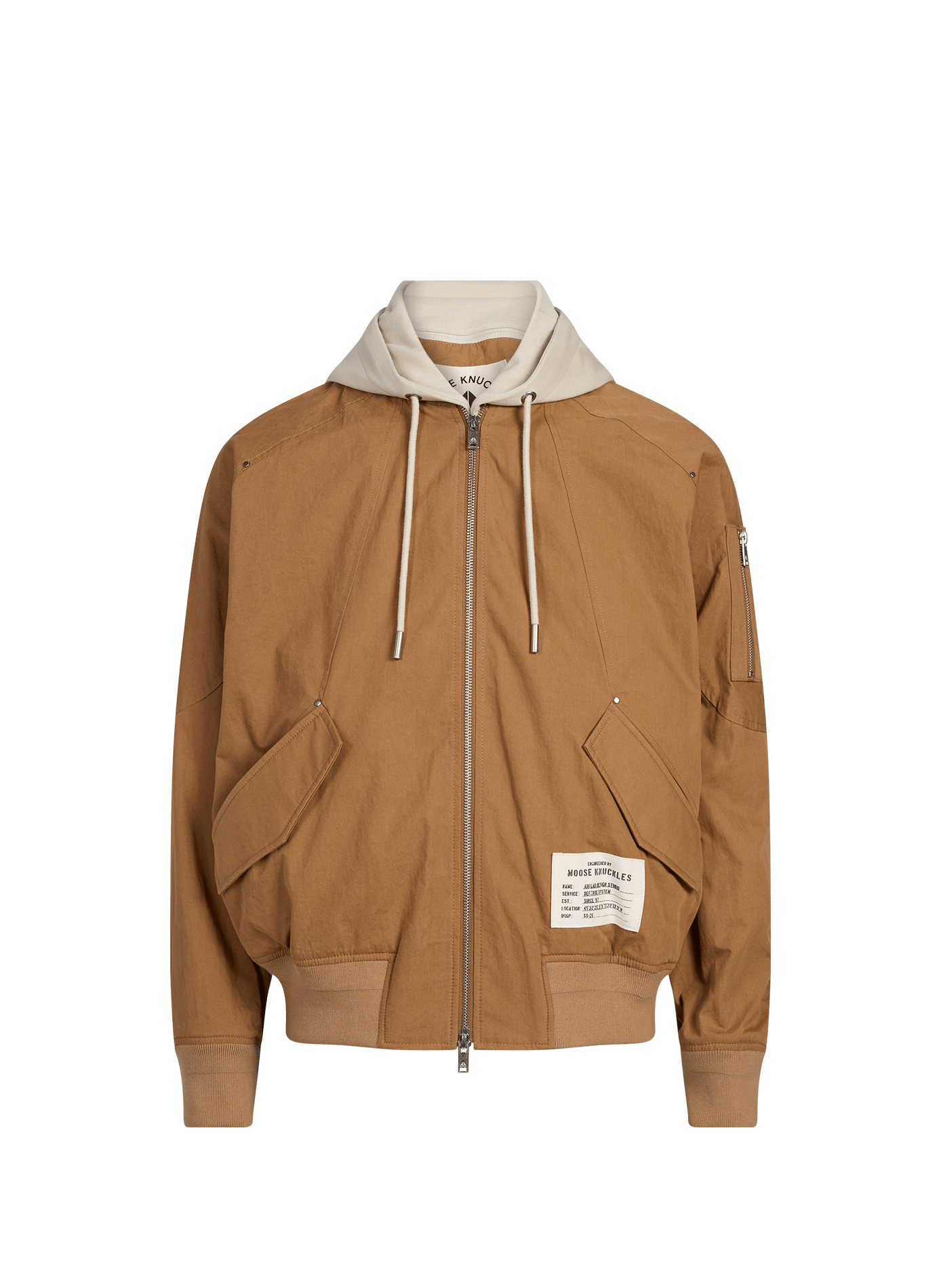 Bomber deux-en-un Skylar en coton MOOSE KNUCKLES Kaki