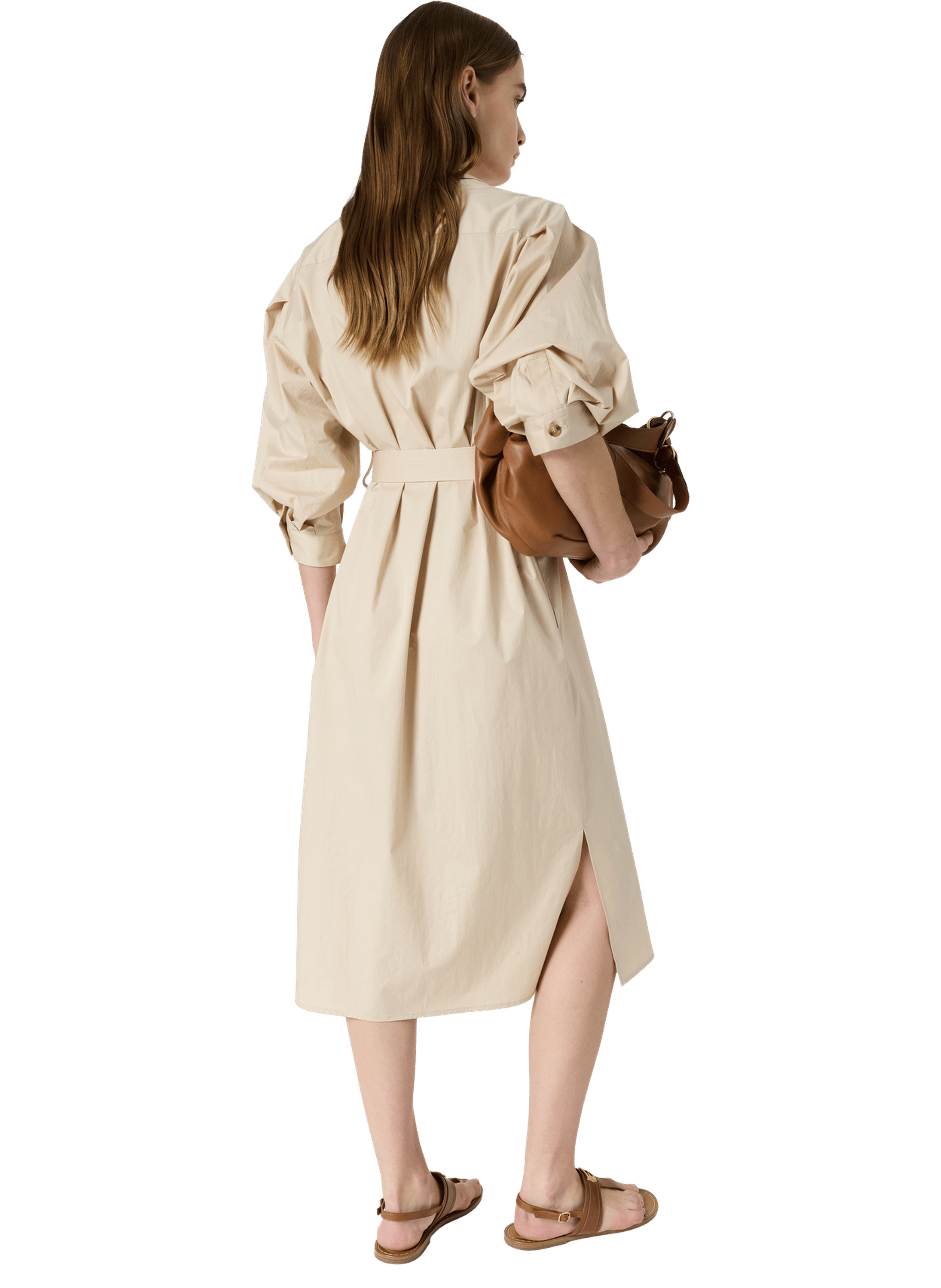 Robe chemise en coton - ralia GERARD DAREL Beige
