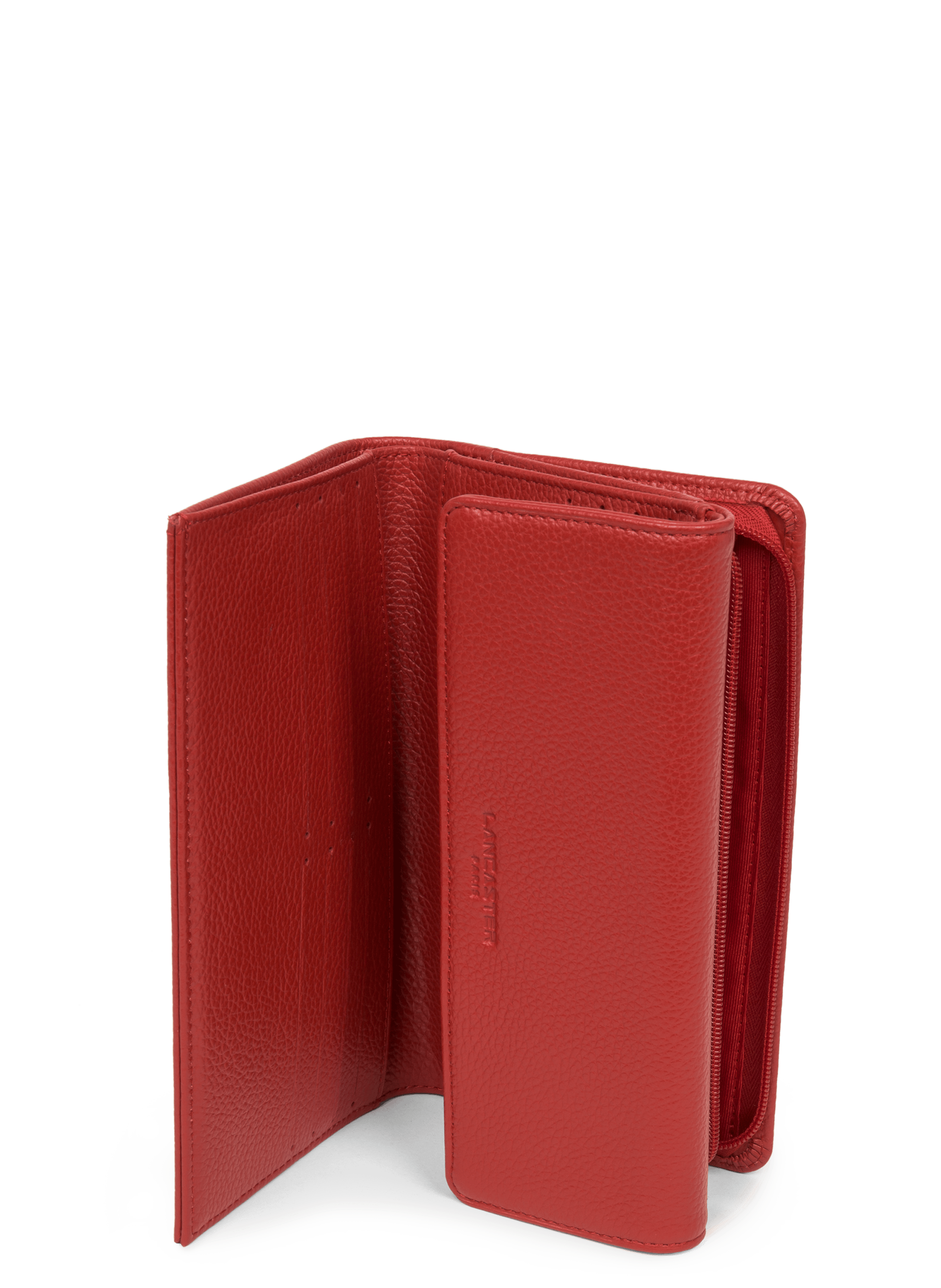 Back to back organizer wallet - foulonné pm LANCASTER Red
