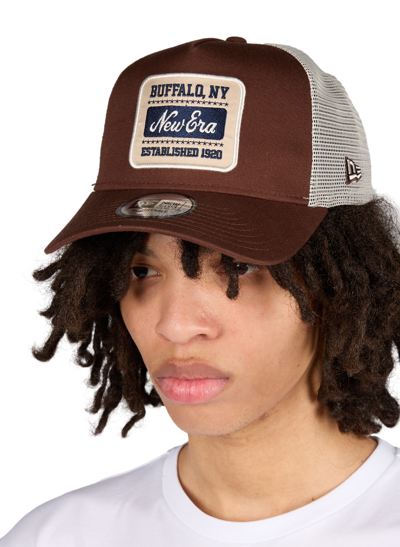 Casquette 9FORTY Patch A-Frame Trucker en coton NEW ERA Marron