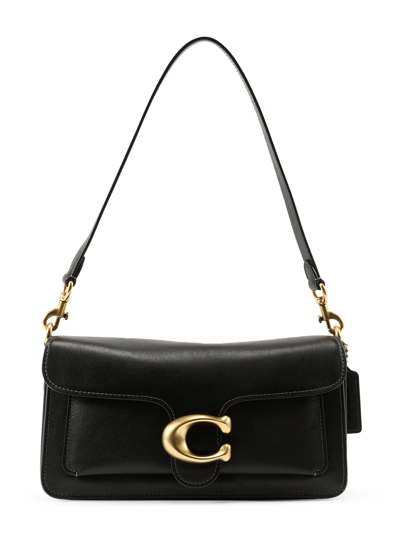 Sac bandoulière en cuir COACH Noir