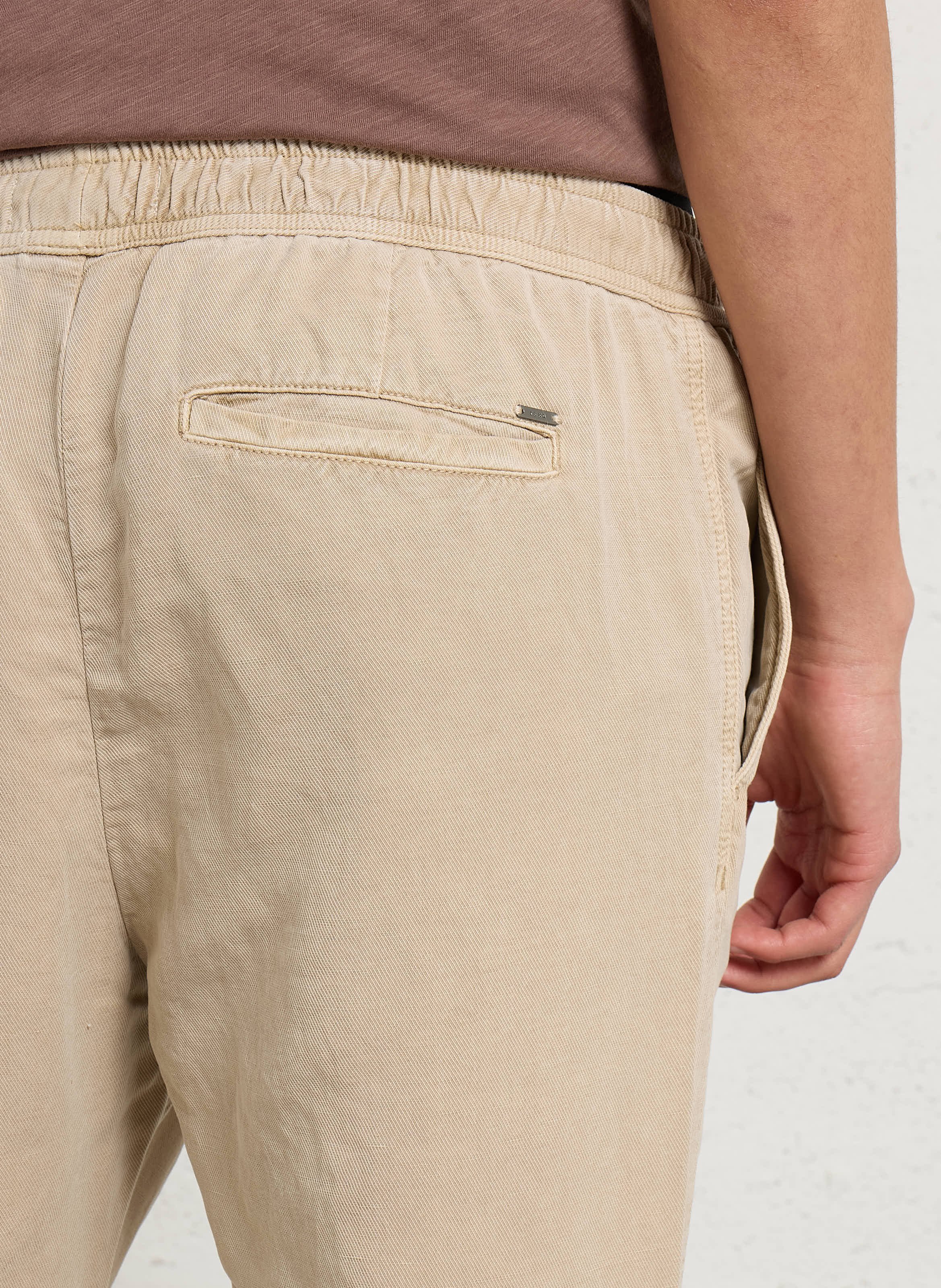 Pantalon droit IKKS Beige