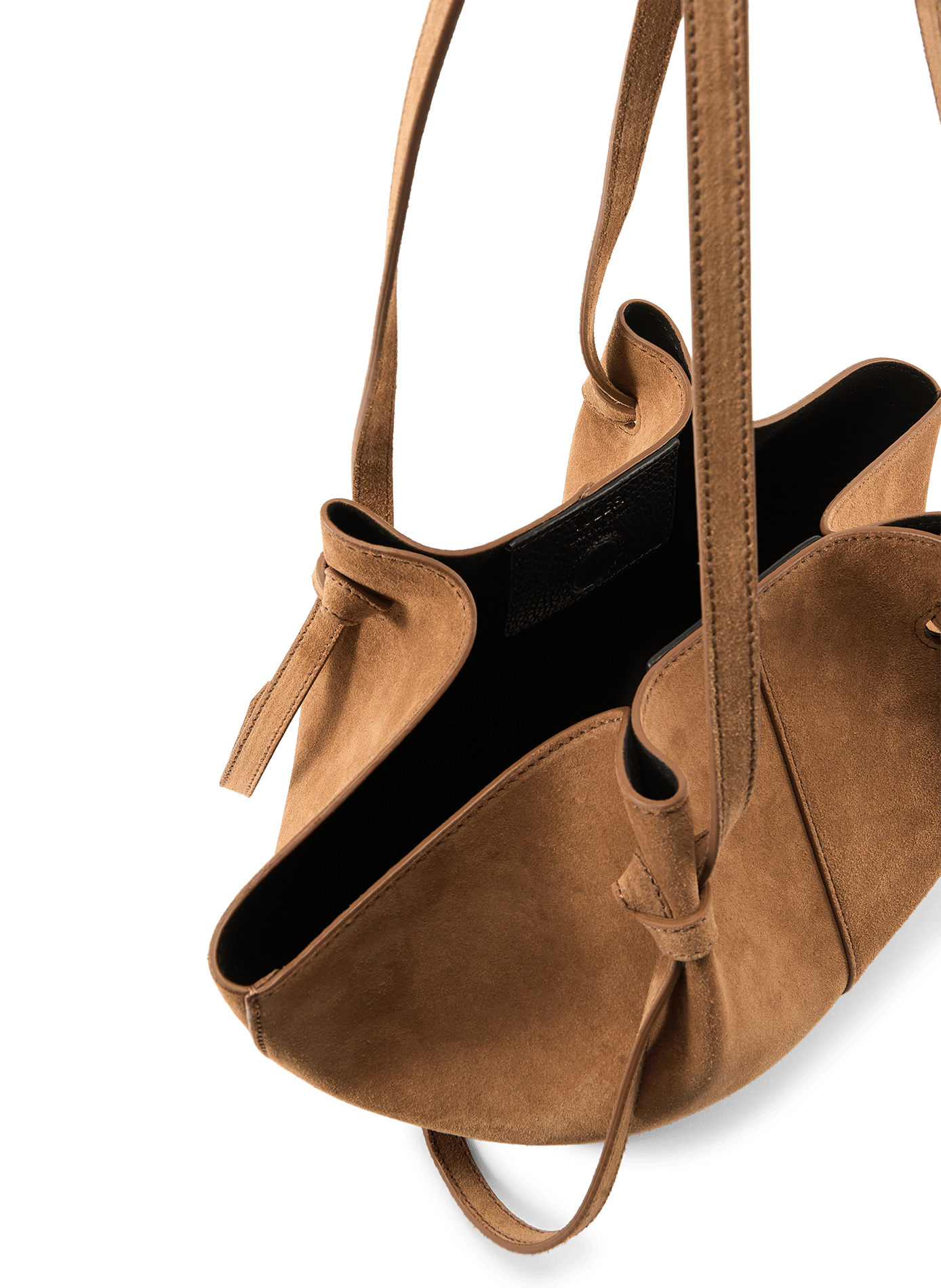 Leather baguette bag YUZEFI Pink