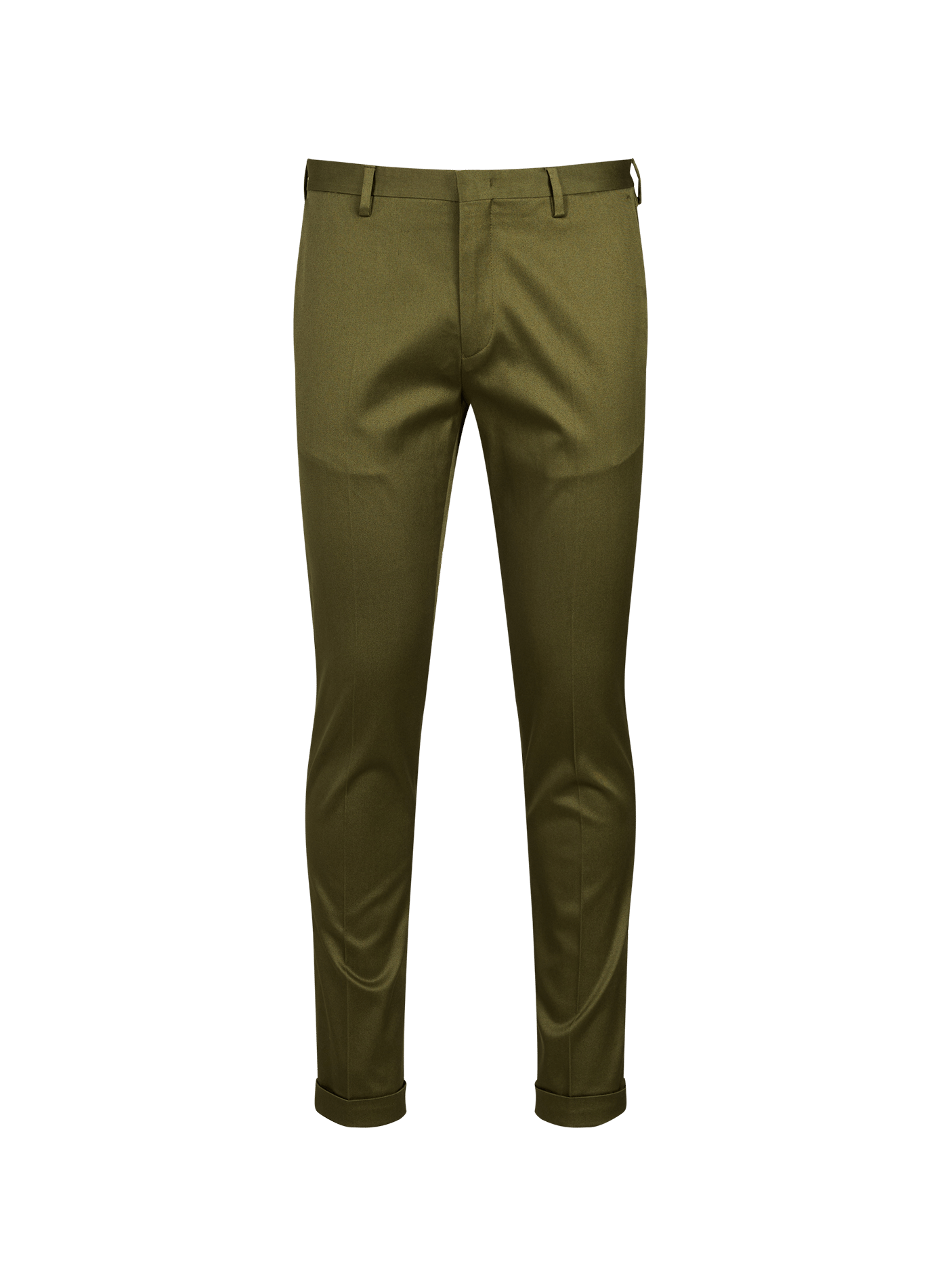 Pantalon chino slim à taille basse en coton mélangé PAUL SMITH Vert