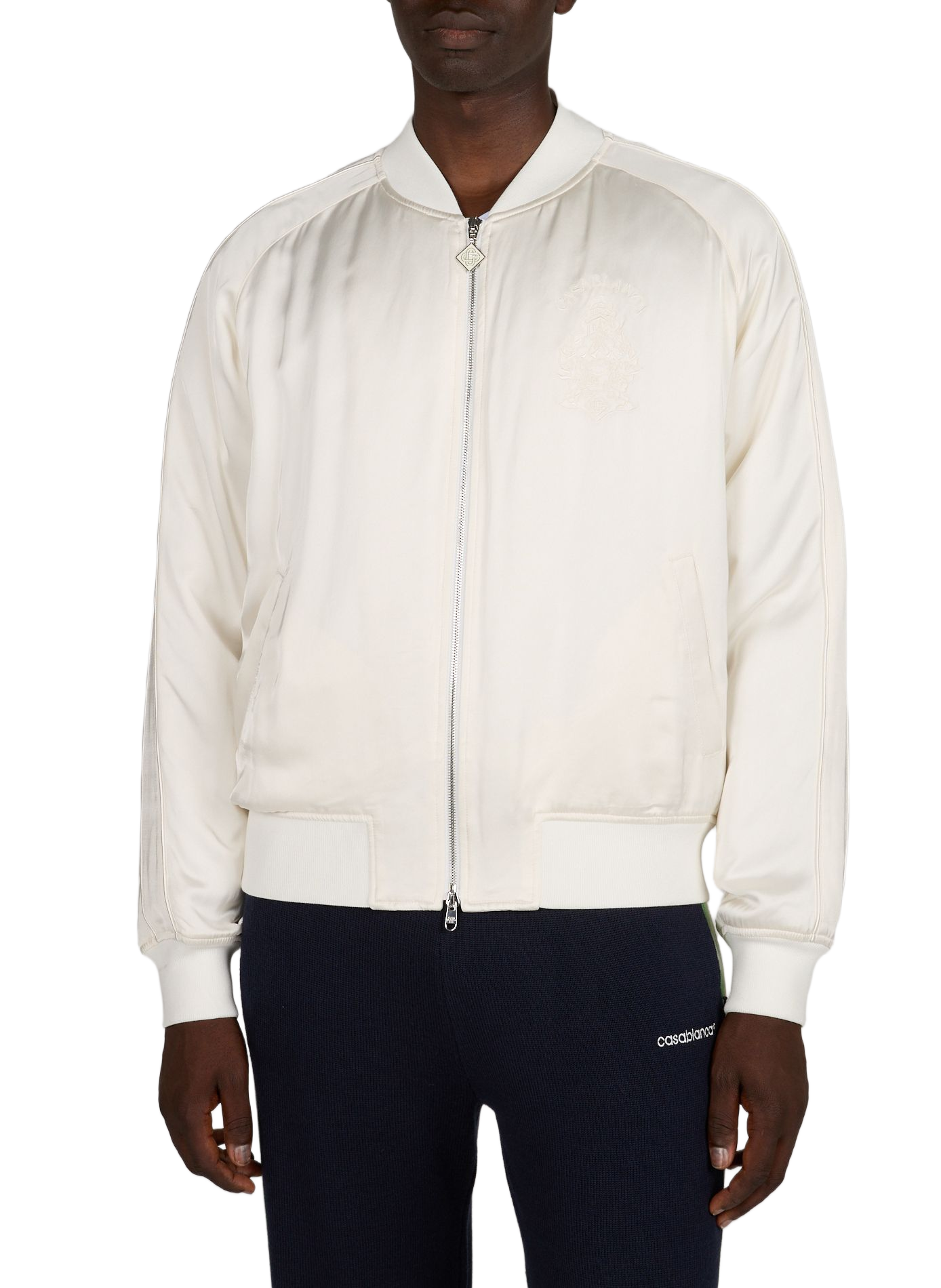 Blouson droit à broderie CASABLANCA PARIS Beige