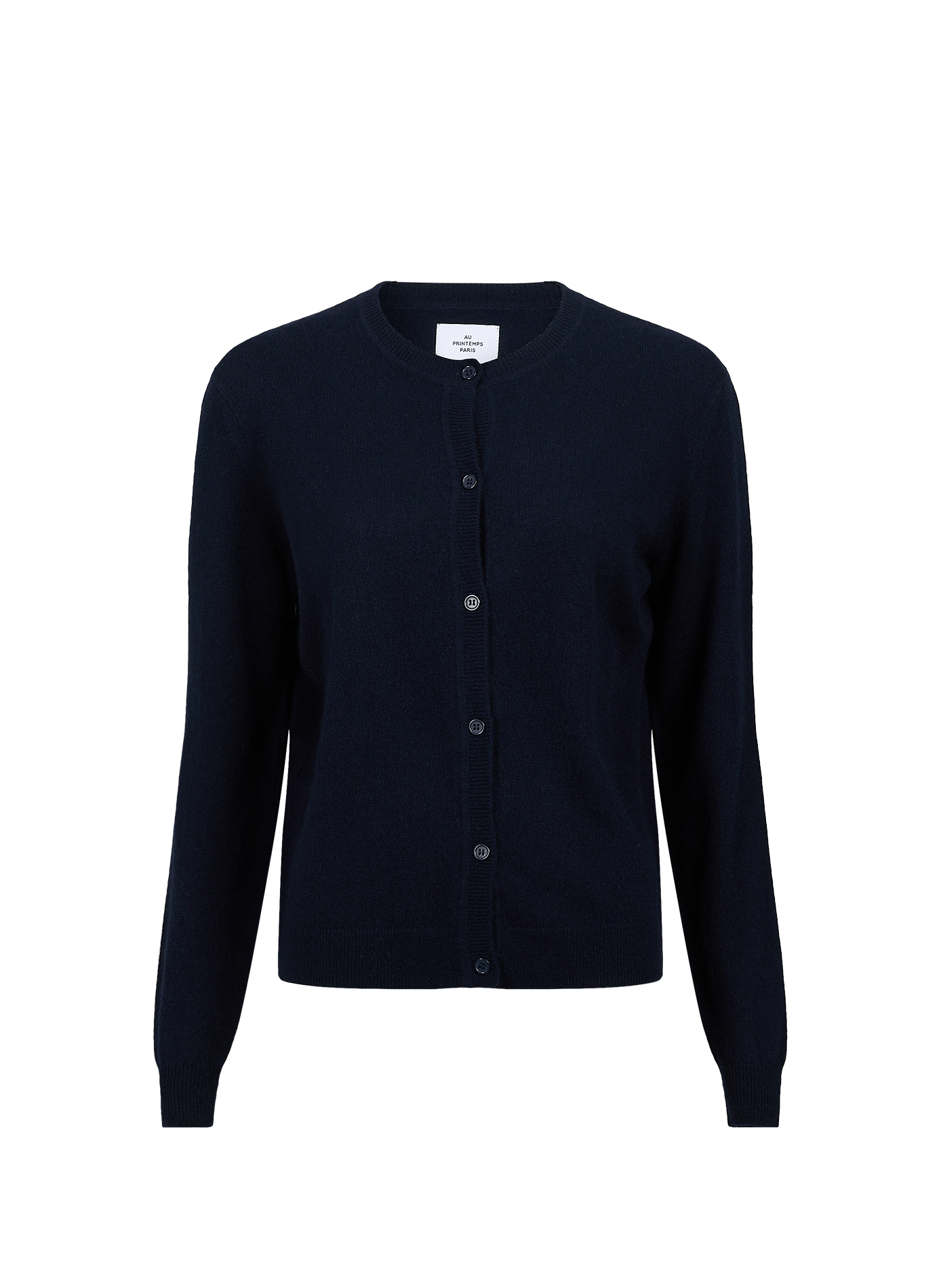 Straight cashmere vest AU PRINTEMPS PARIS Blue