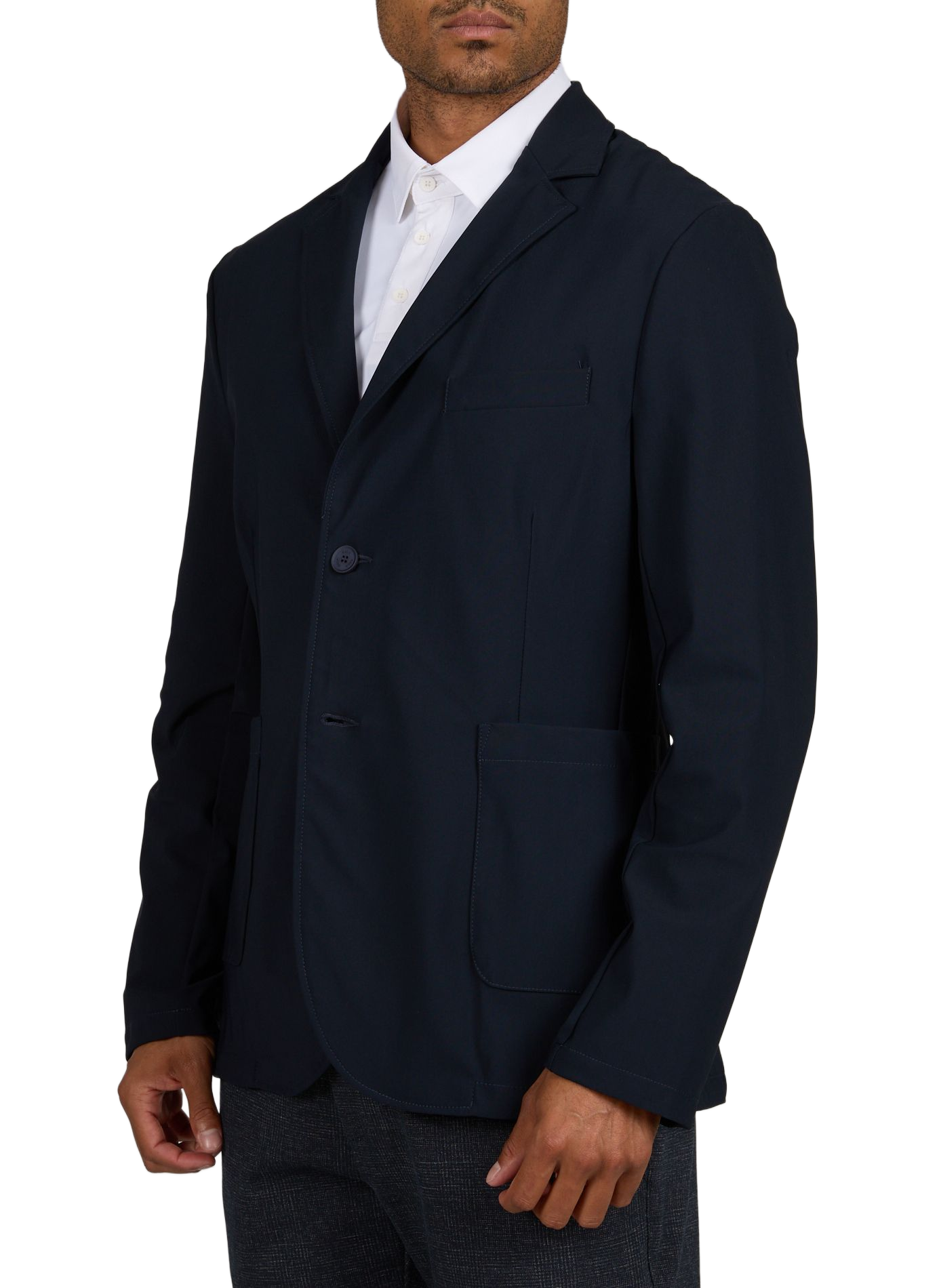 Gerader Blazer mit Reverskragen 1789 CALA Blau