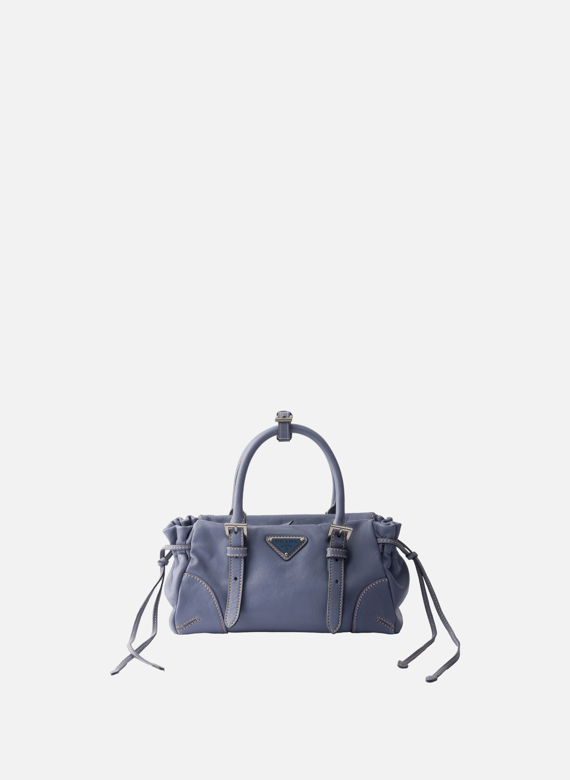 Petit sac prada karin en cuir PRADA Bleu