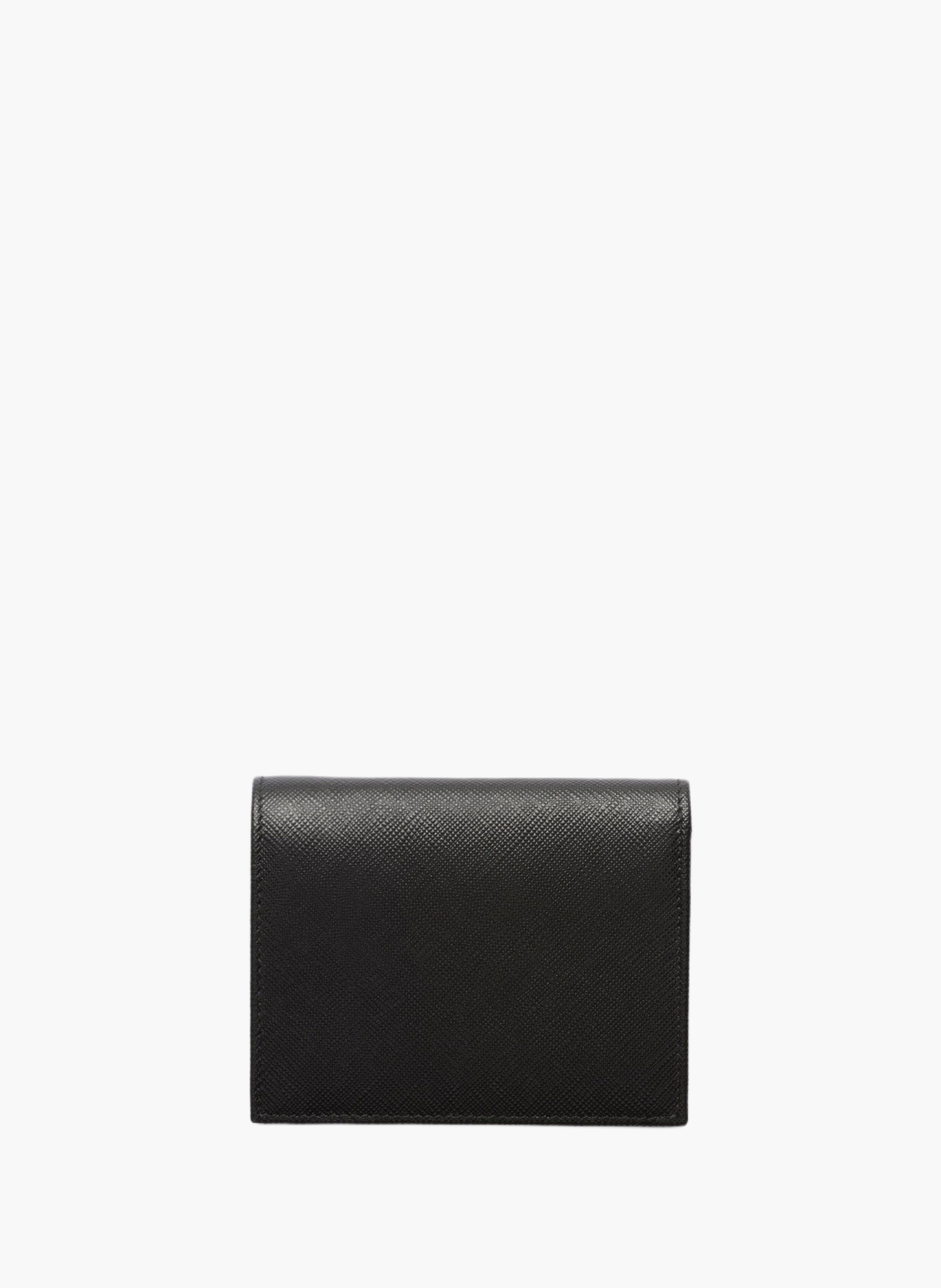 Portefeuille en cuir PRADA Noir