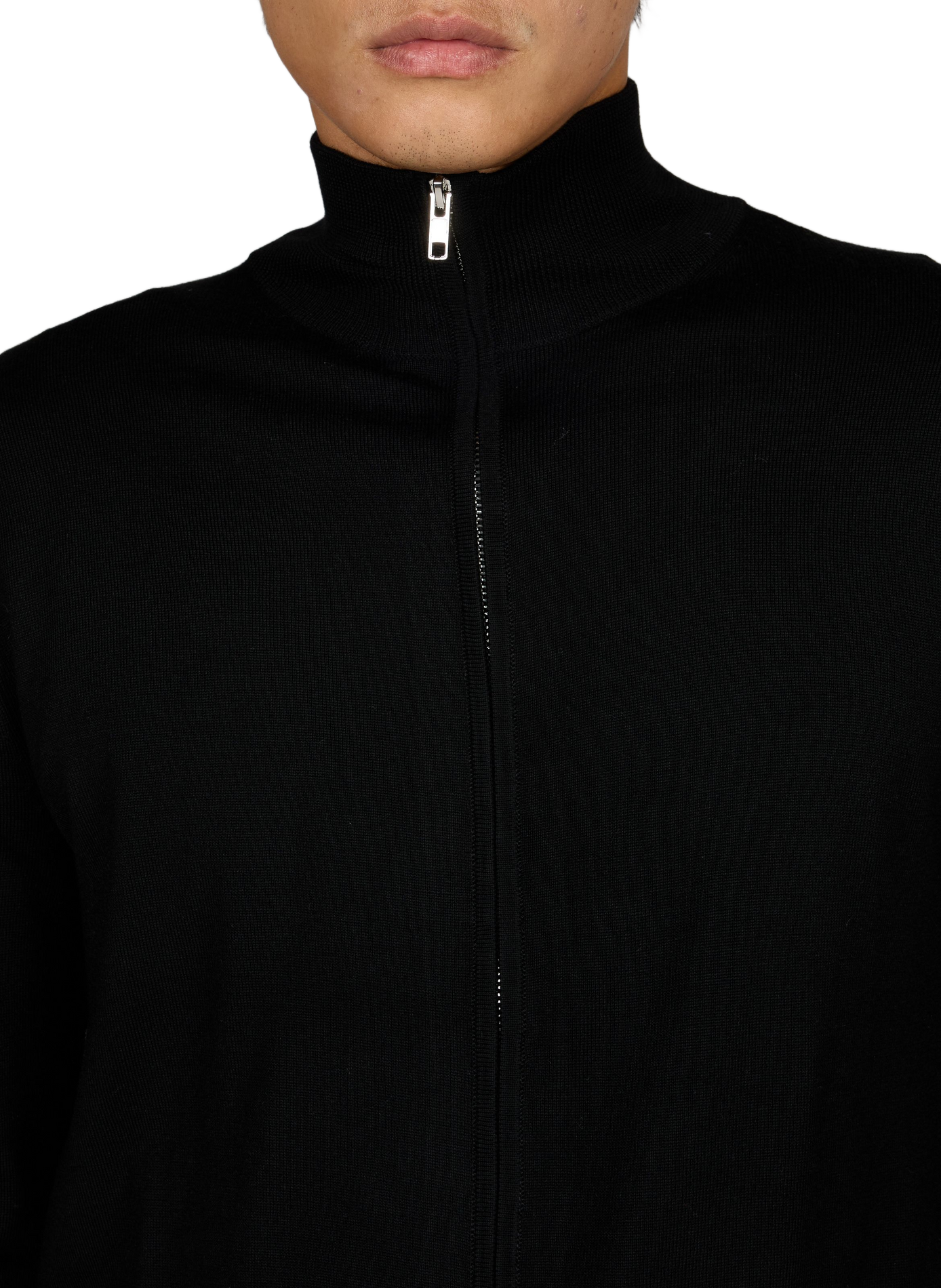 Coltrui cardigan van merinowol AU PRINTEMPS PARIS Zwart