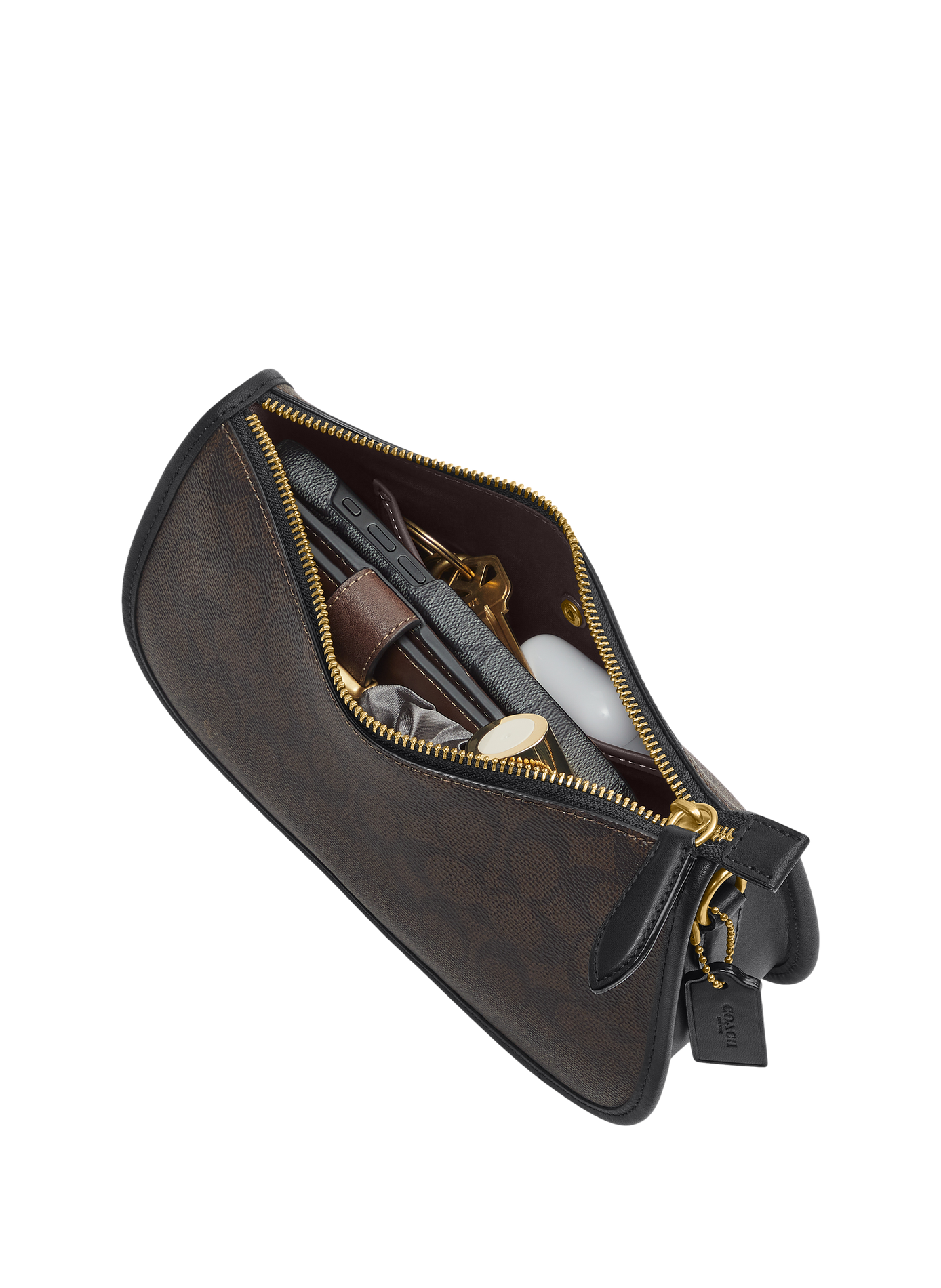 Waverly Monogrammed Handbag COACH Black