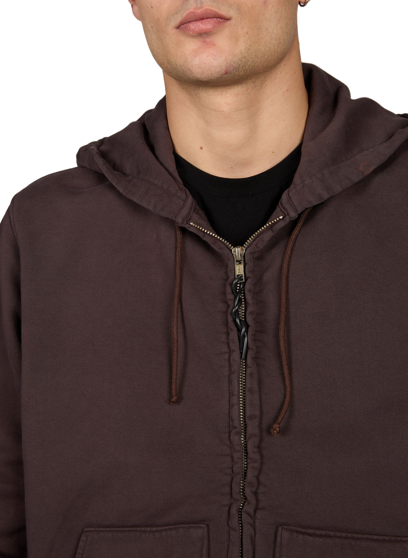 Cotton Hooded Sweatshirt CAMIEL FORTGENS Brown