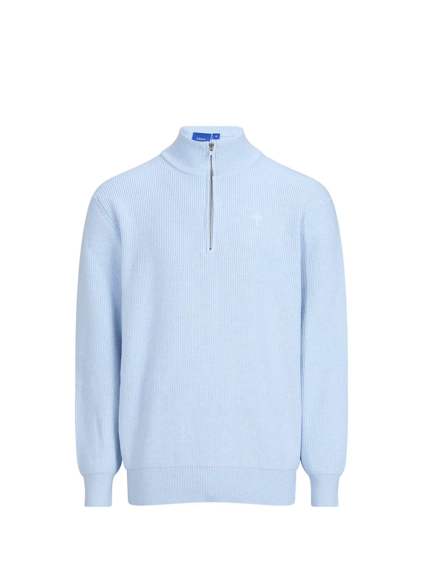 Pullover mit Stehkragen und Reißverschluss in Uni-Farbe HELAS CAPS Blau