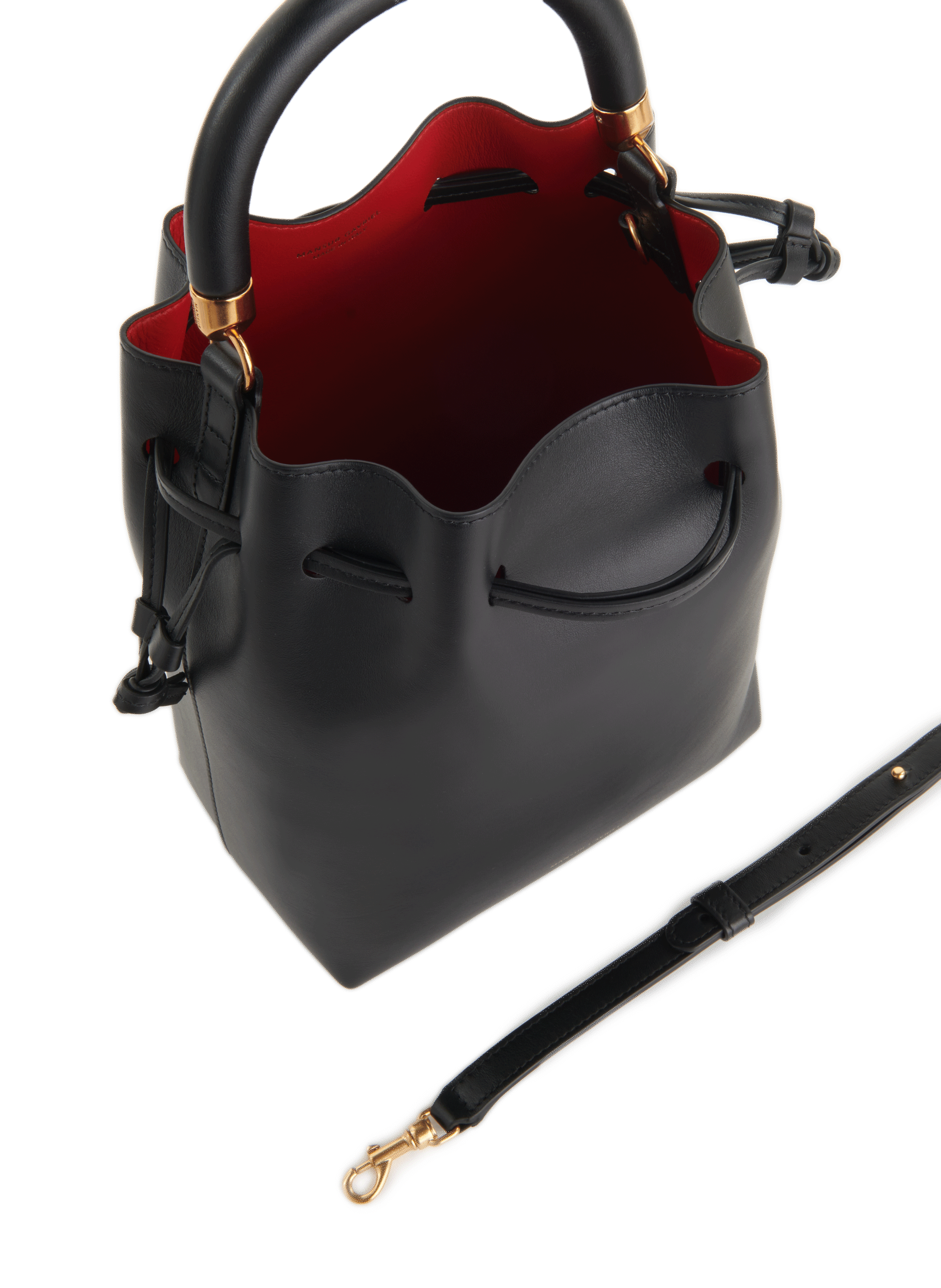 Leather bucket bag MANSUR GAVRIEL Black