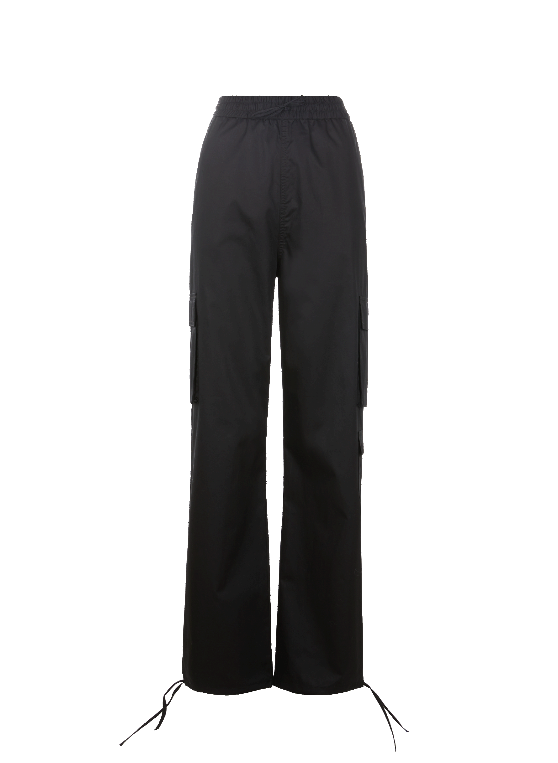 SAISON 1865 Pantalon cargo en coton Noir