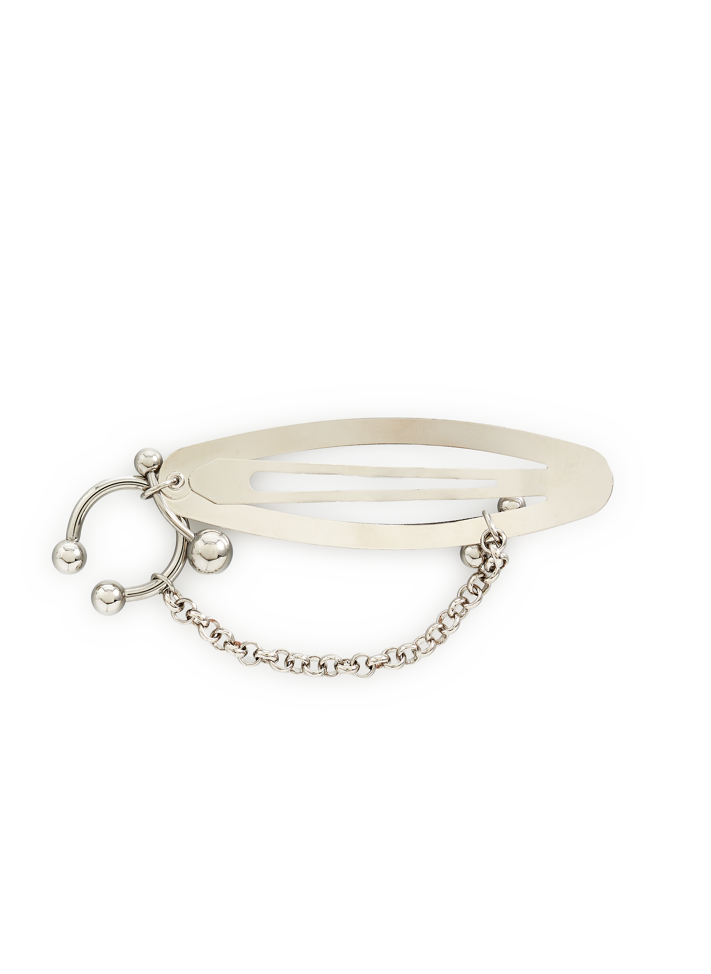 Brass slide JUSTINE CLENQUET Silver