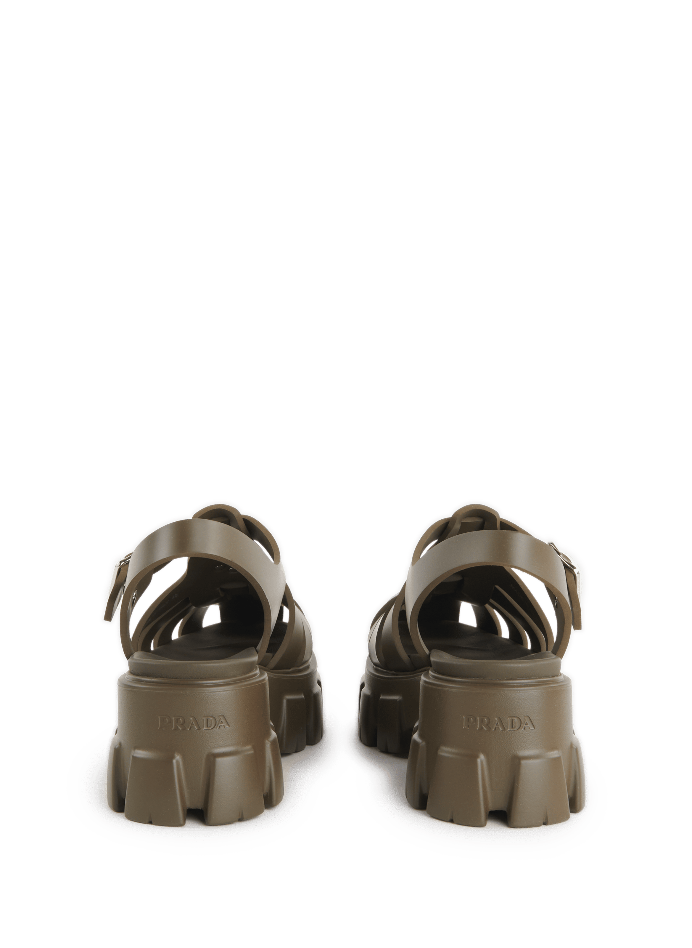 Strappy sandals PRADA Beige