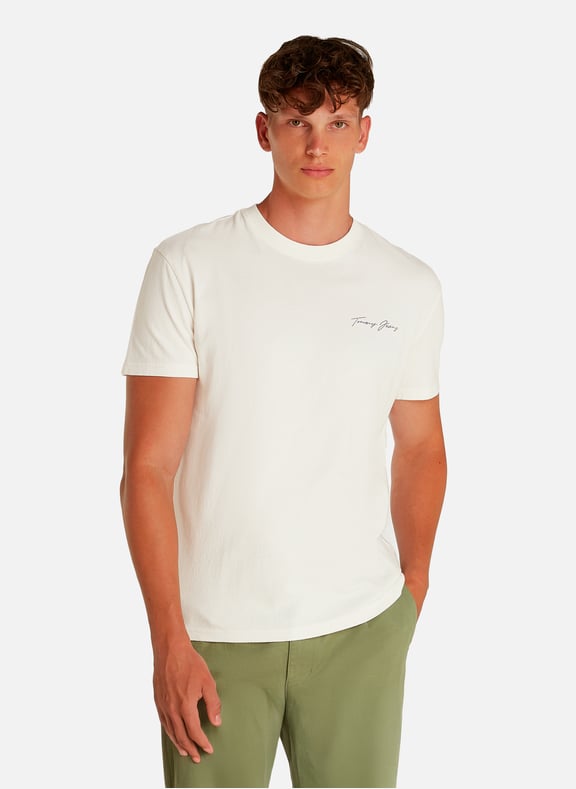 Cotton T-shirt White by TOMMY HILFIGER TOMMY HILFIGER Cotton T-shirt White