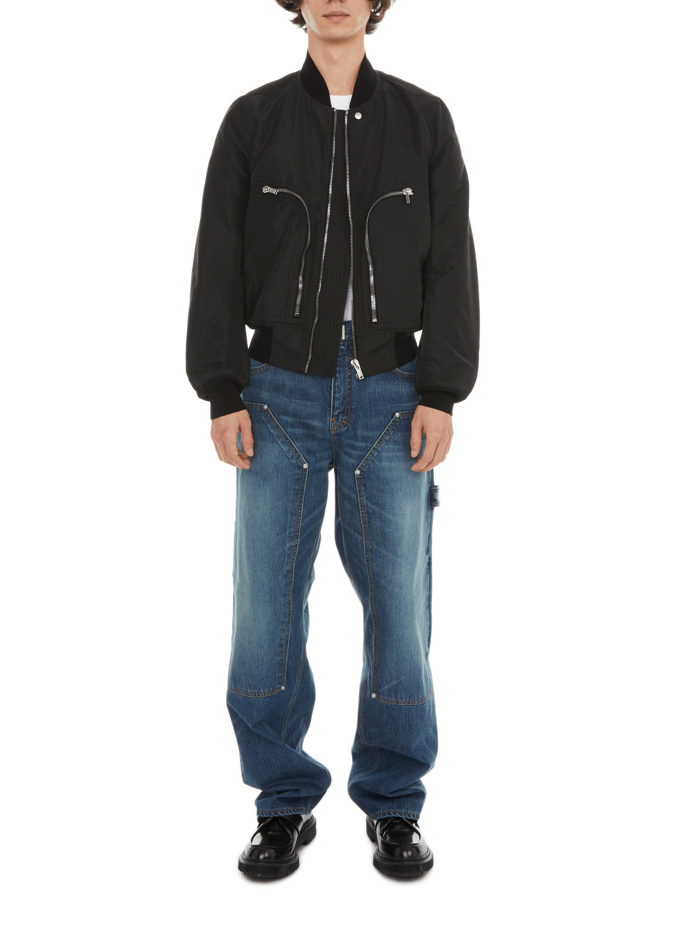 Plain bomber jacket RICK OWENS Black