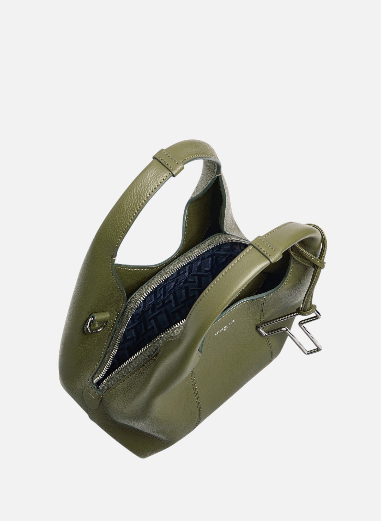 Petit sac à main juliette en cuir grainé LE TANNEUR Vert