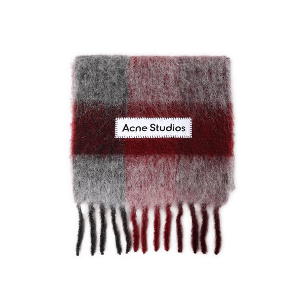 Echarpe Large Check en alpaga, laine et mohair mélangés Echarpe Large Check en alpaga, laine et mohair mélangés