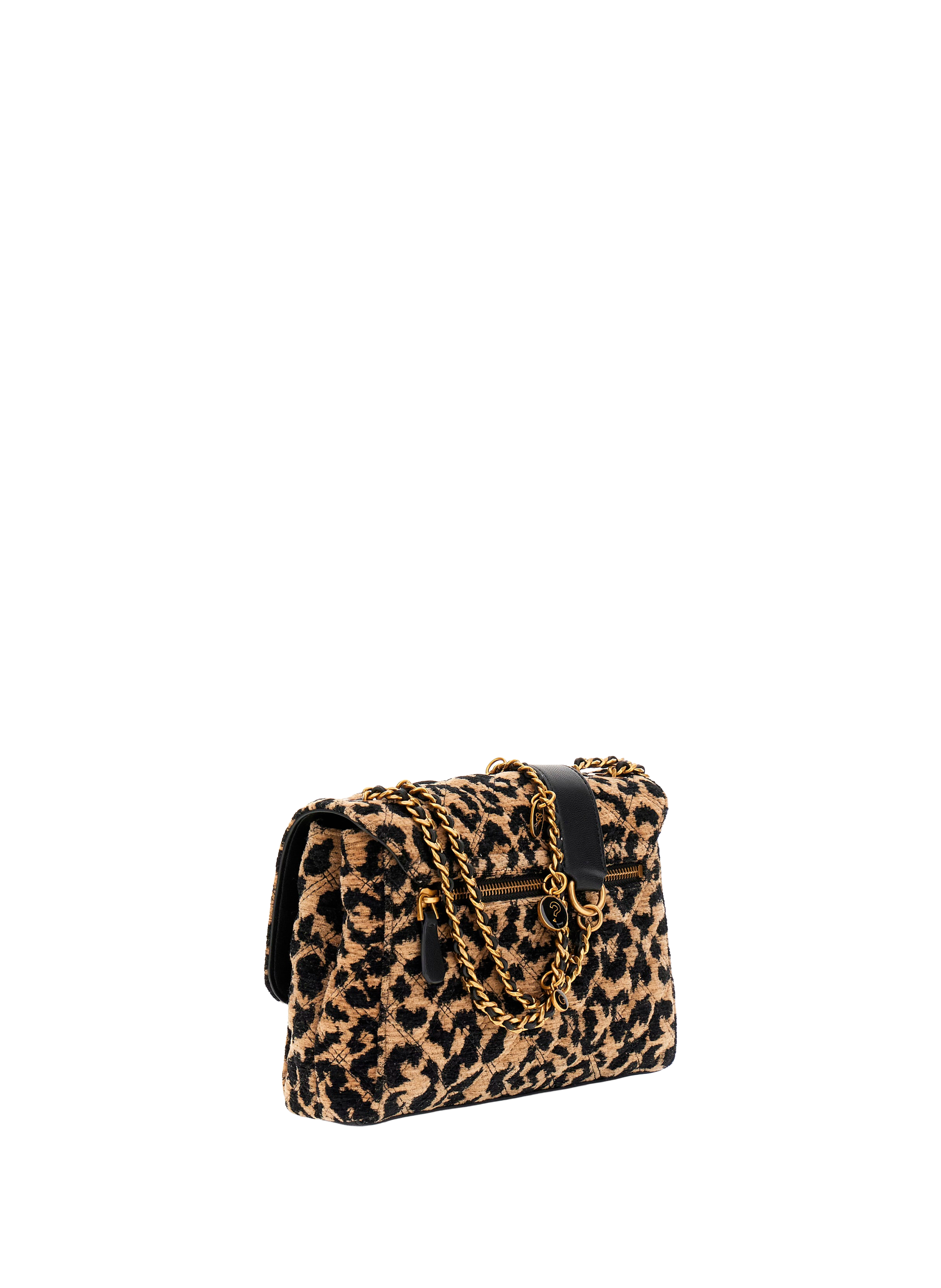 Velvet shoulder bag GUESS Multicolour