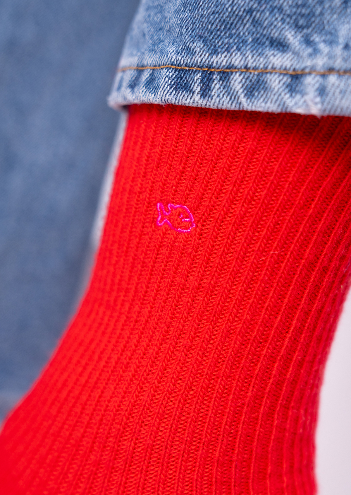 Chaussettes en laine BILLYBELT Rouge