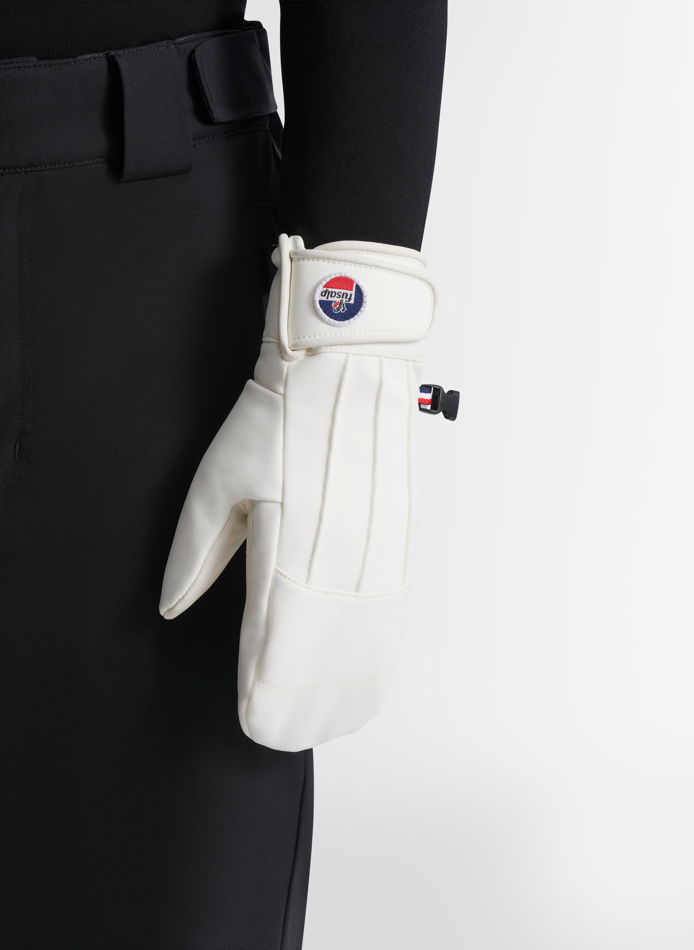 Moufles de ski glacier mitten polyester FUSALP Blanc