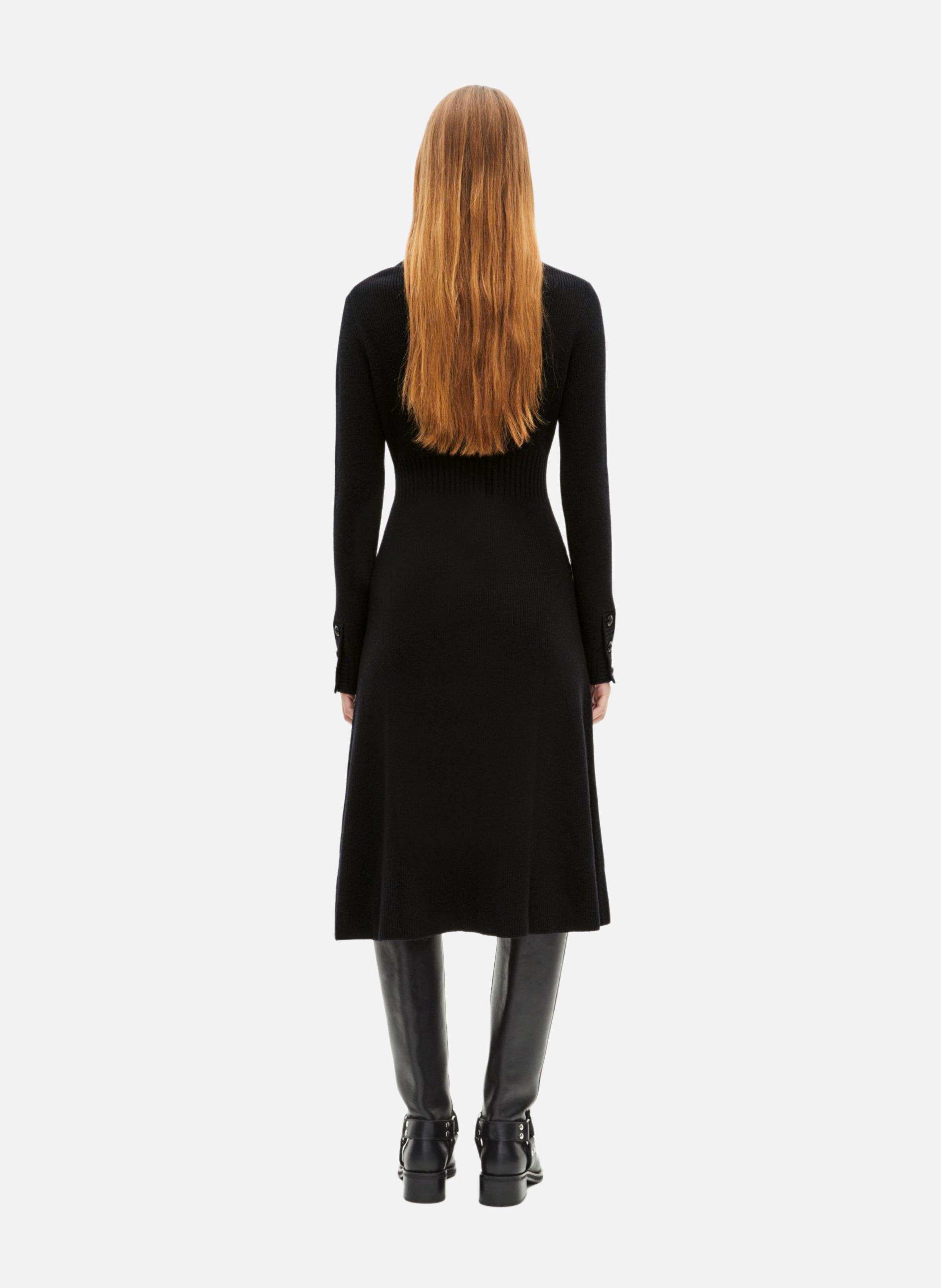Robe longue en laine THE KOOPLES Noir