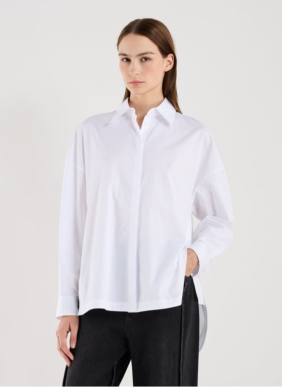 Chemise ample en coton Blanc by TIBI TIBI Chemise ample en coton Blanc
