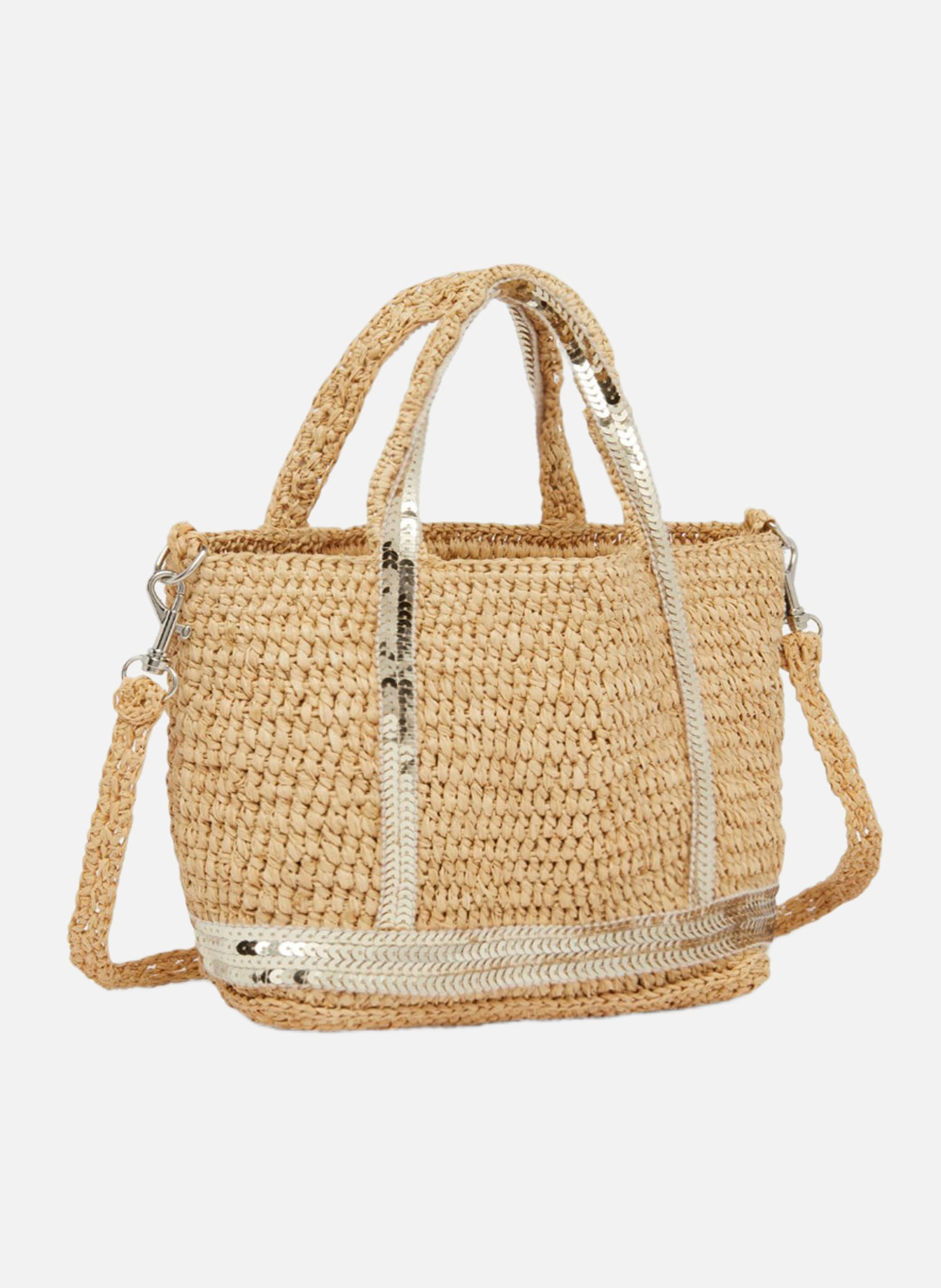 Cabas XS En Raphia et Sequins Or VANESSA BRUNO Doré