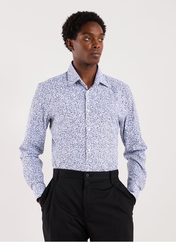 Slim shirt with floral print Multicolour by BOSS BOSS Slim shirt with floral print Multicolour