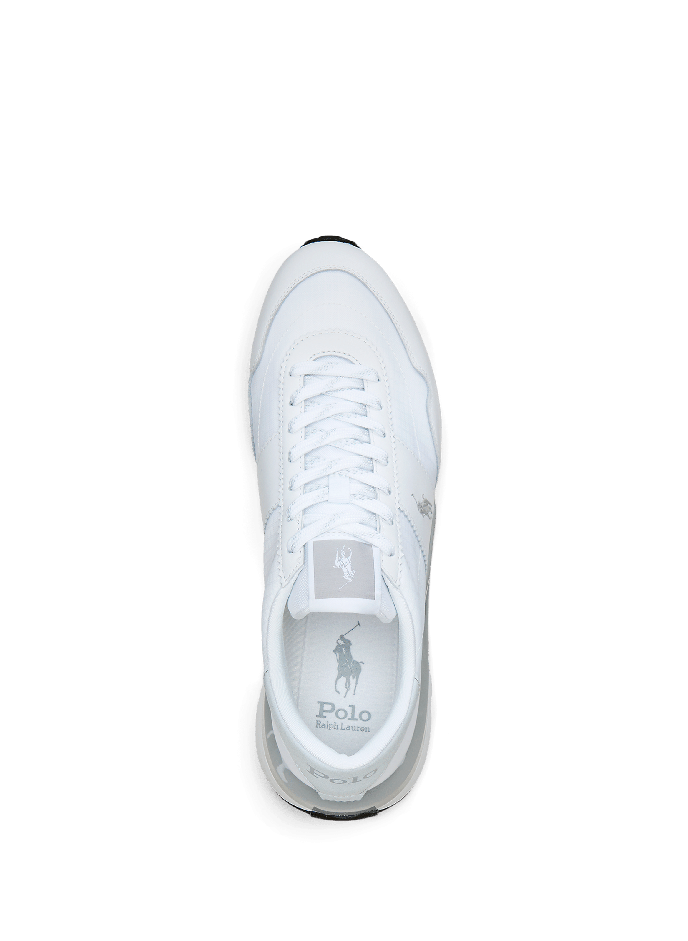 Mixed leather bi-material sneakers POLO RALPH LAUREN White