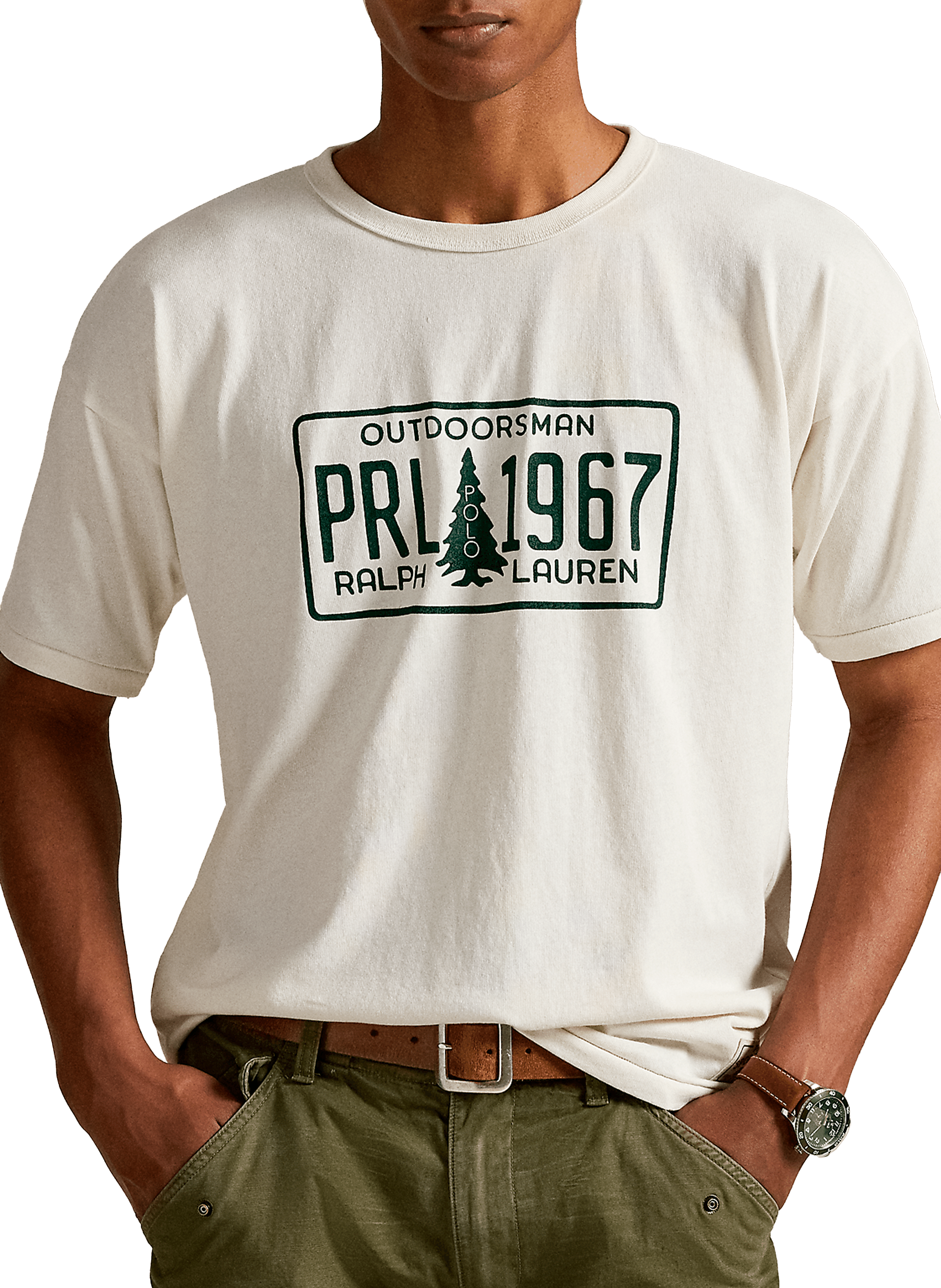 POLO RALPH LAUREN Cotton patterned T-shirt White
