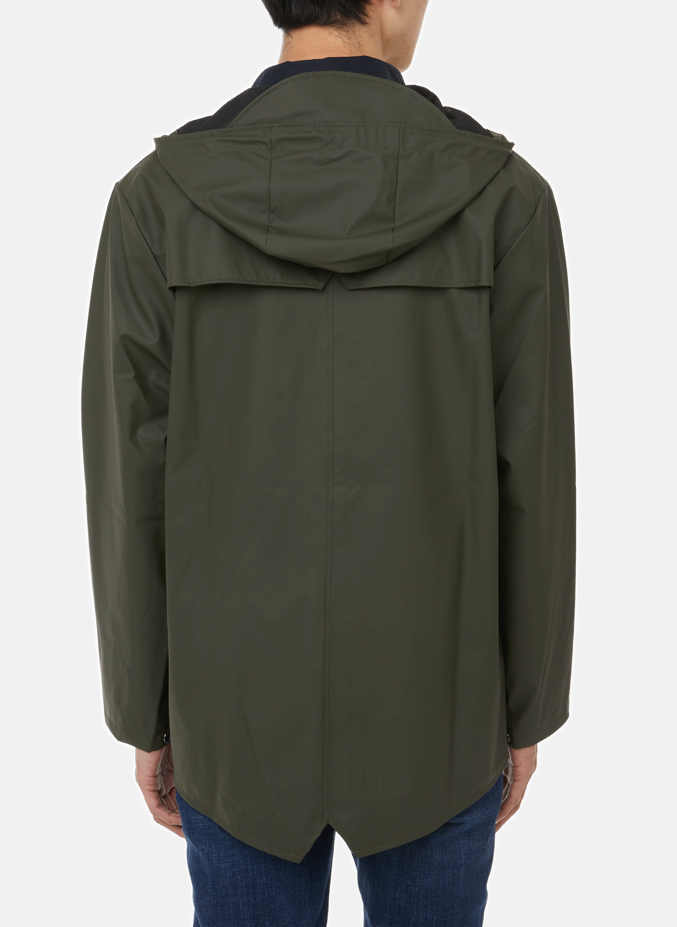 Imperméable à capuche RAINS Kaki