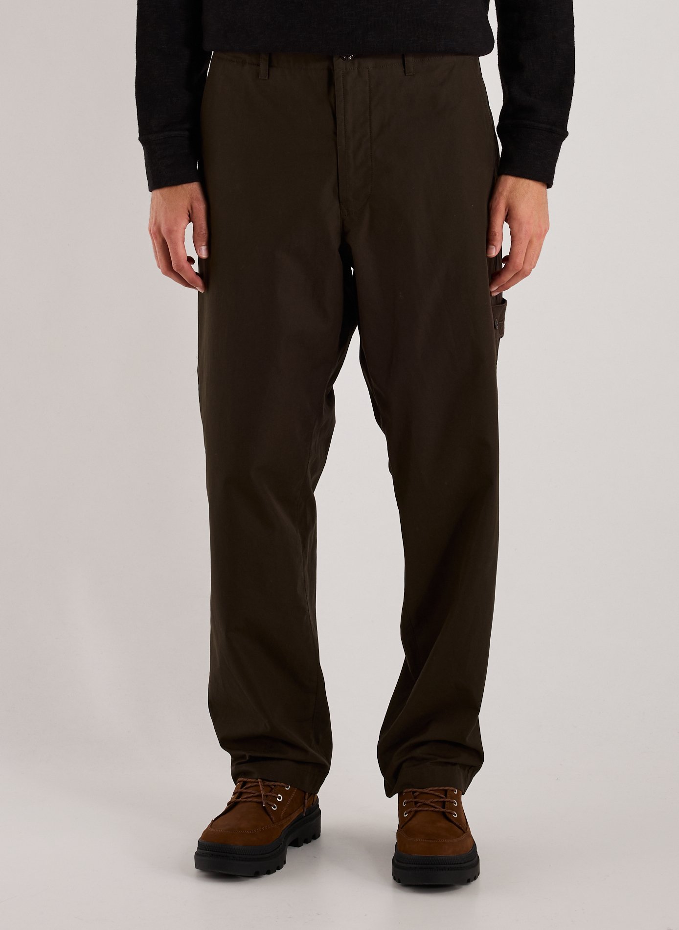 STONE ISLAND Pantalon ample en coton - Collection Ghost Marron
