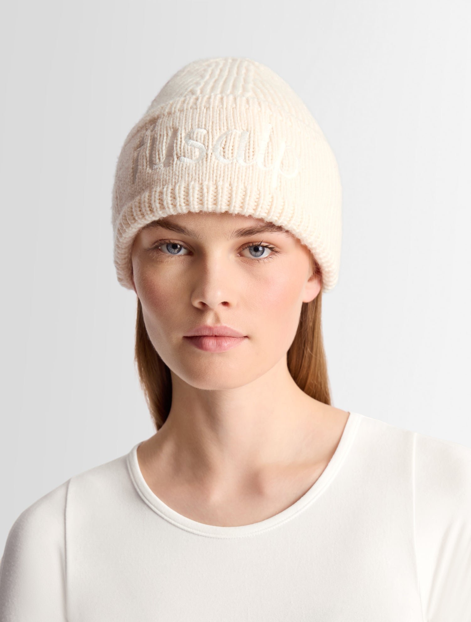 Bonnet knit coupe regular FUSALP Blanc