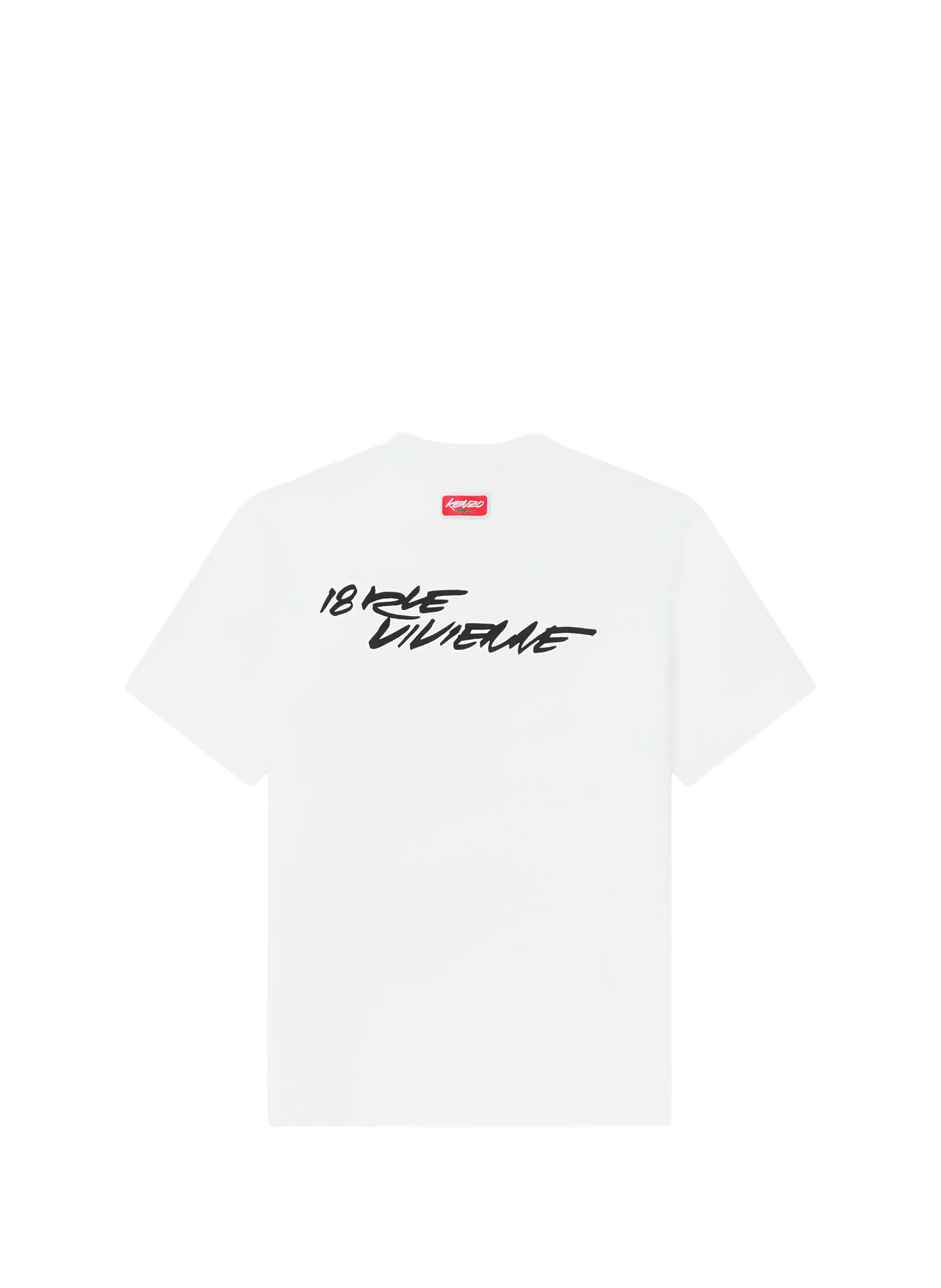 Biker-style cotton t-shirt KENZO White