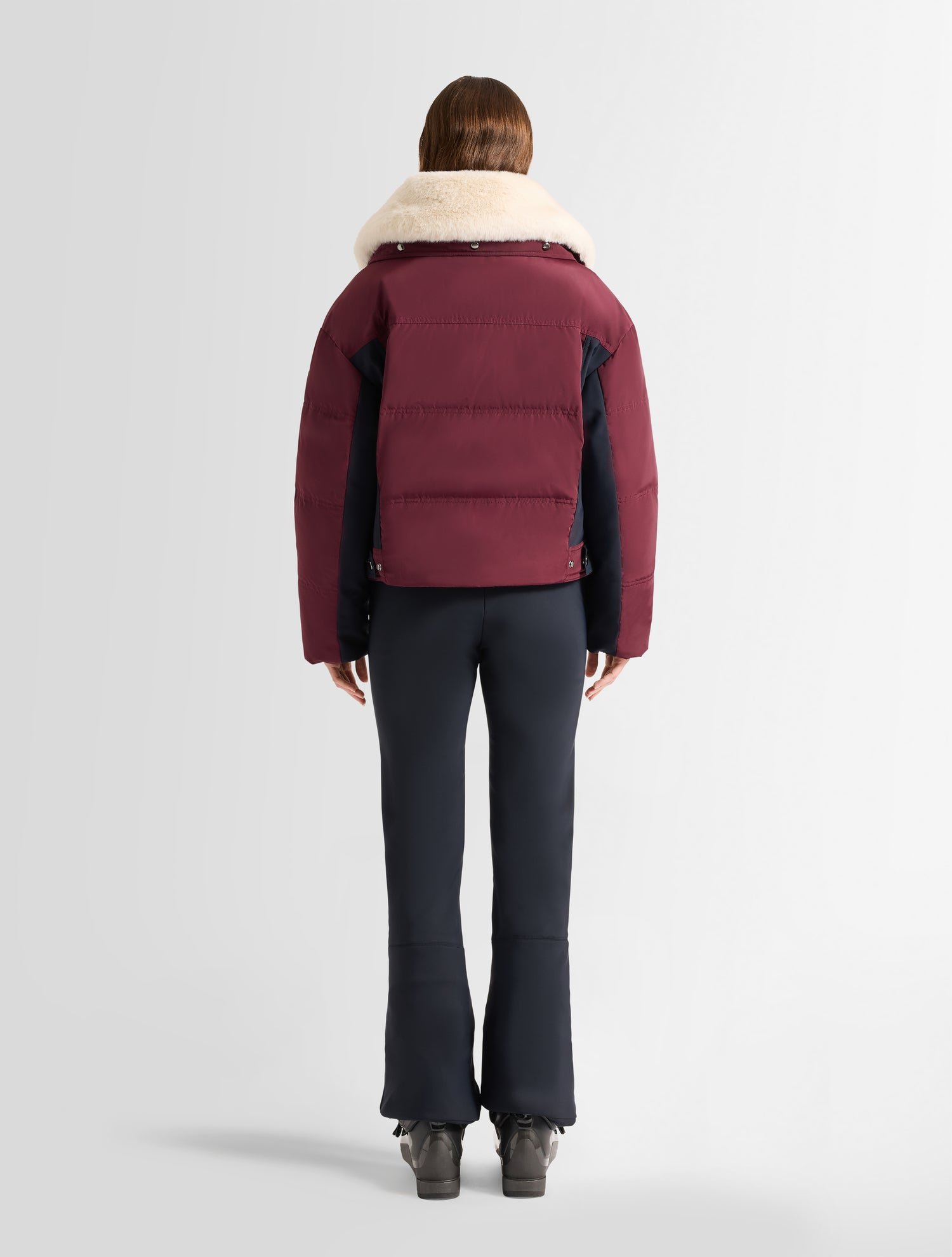 Blouson de ski lakki col panneau côtés FUSALP Rouge