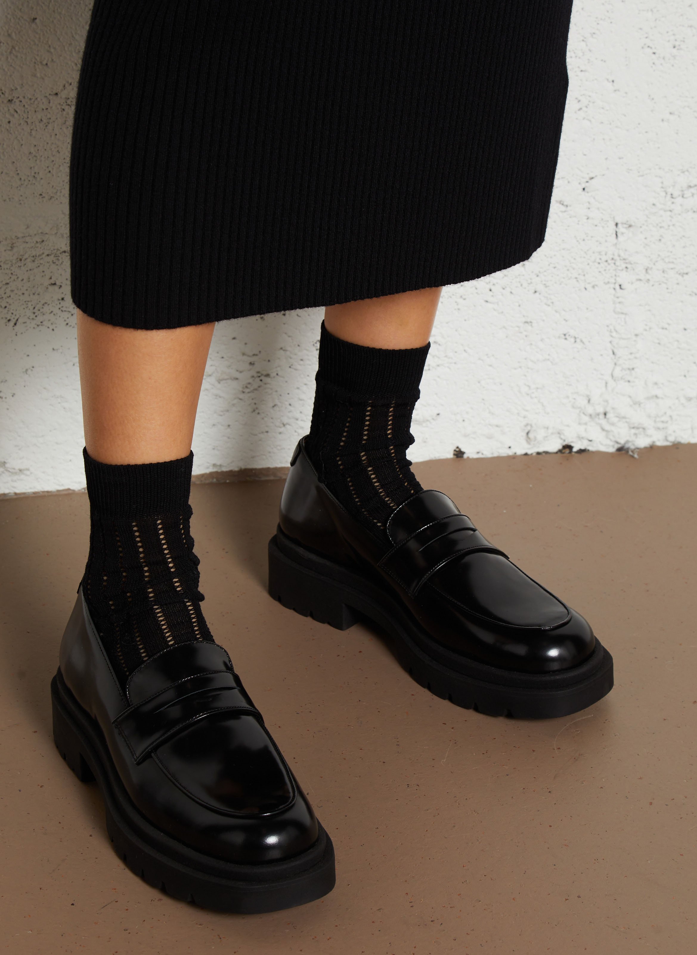 Mocassins en cuir salma ANTHOLOGY Noir