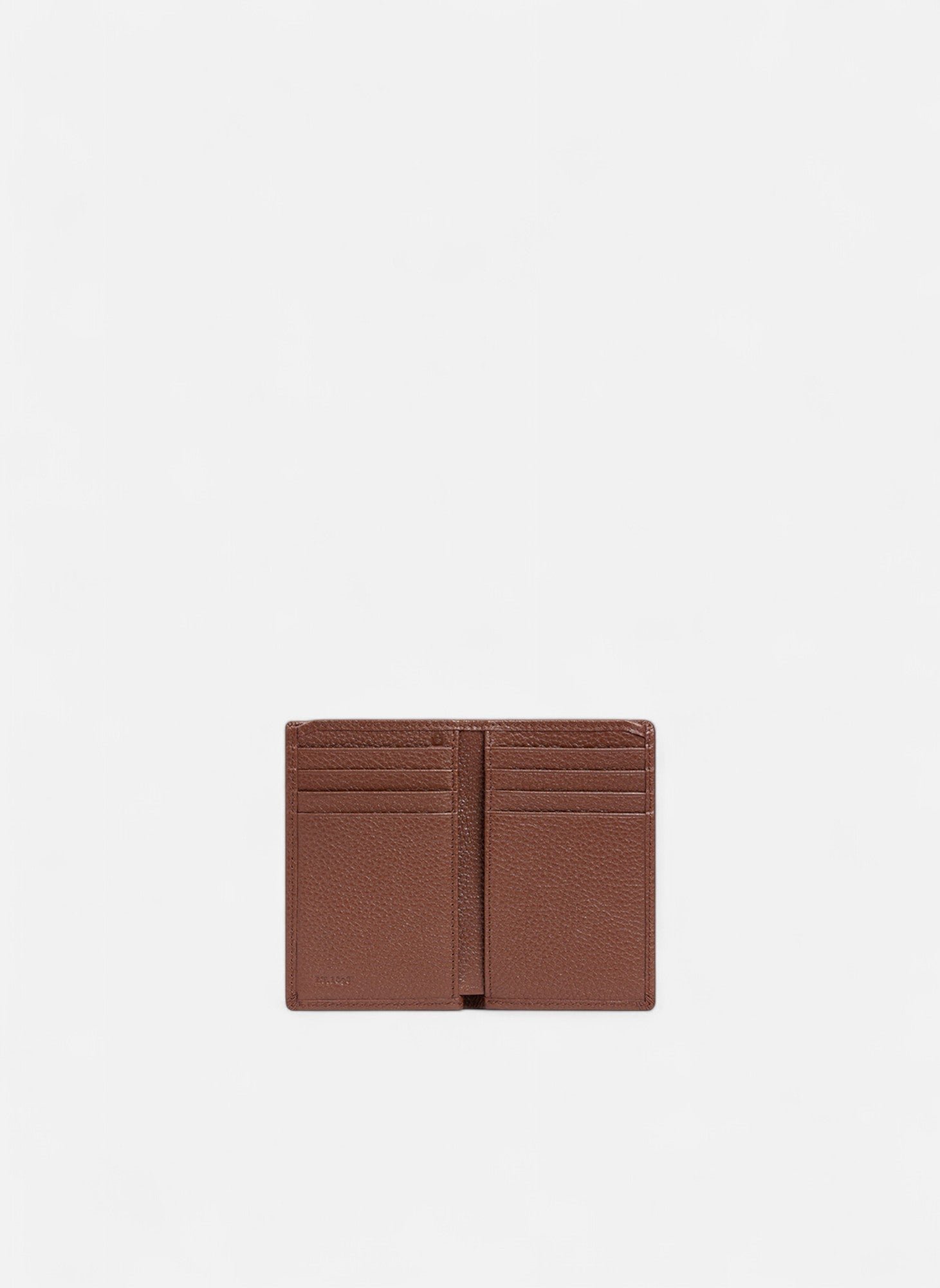 Petit porte cartes charles en cuir grainé LE TANNEUR Marron