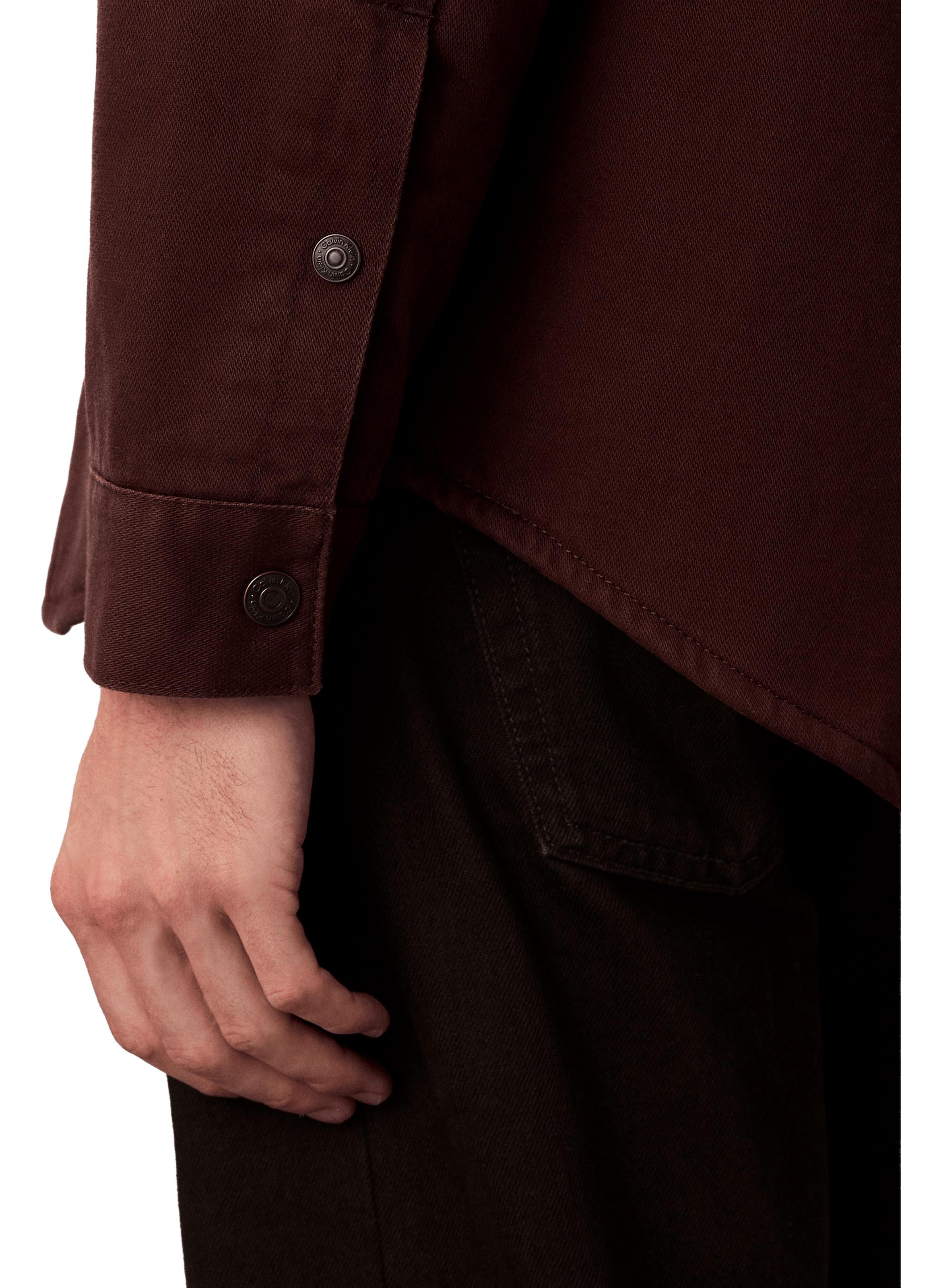 Cotton shirt CALVIN KLEIN Brown