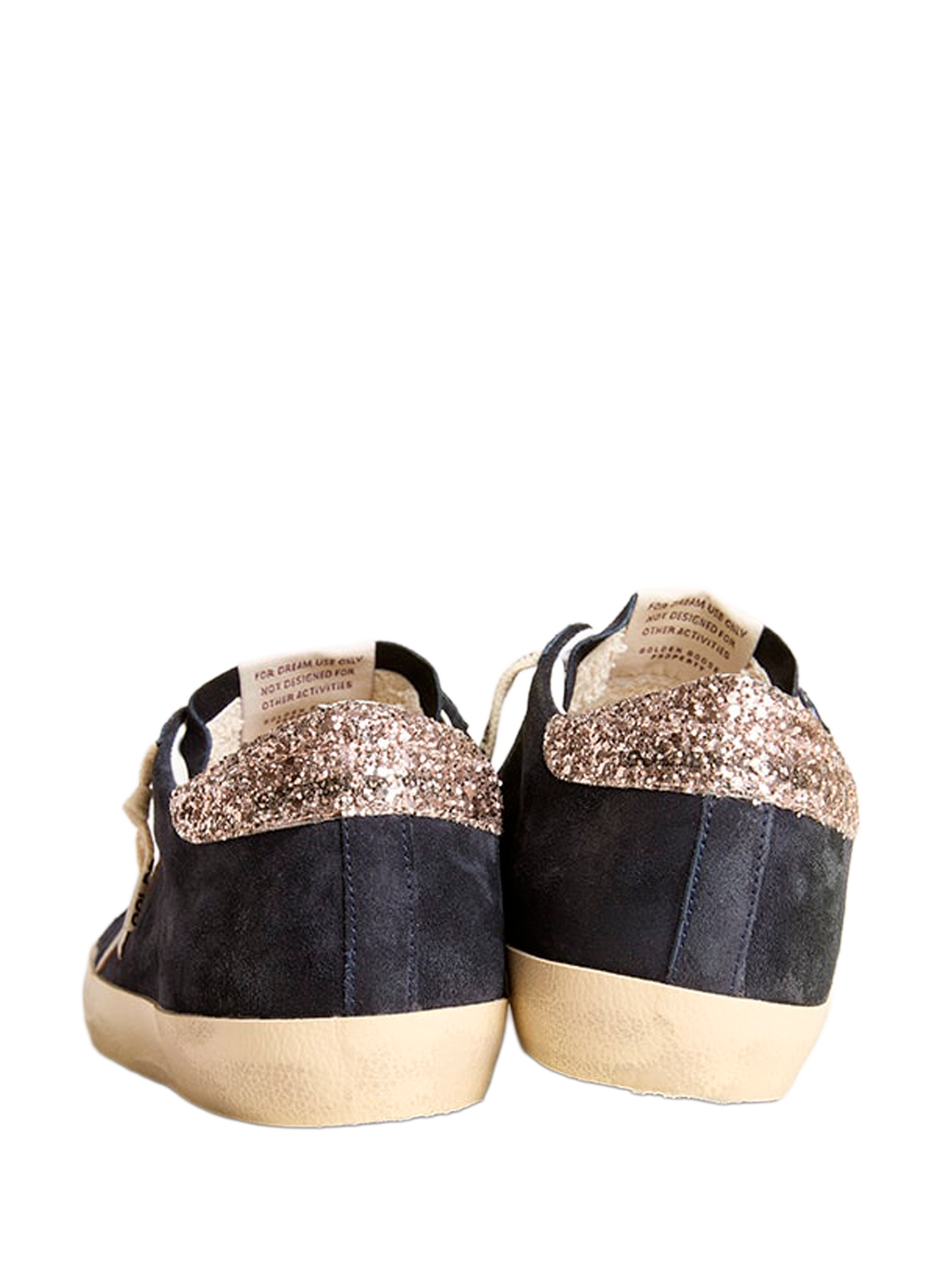 Baskets Super-Star en daim GOLDEN GOOSE Bleu