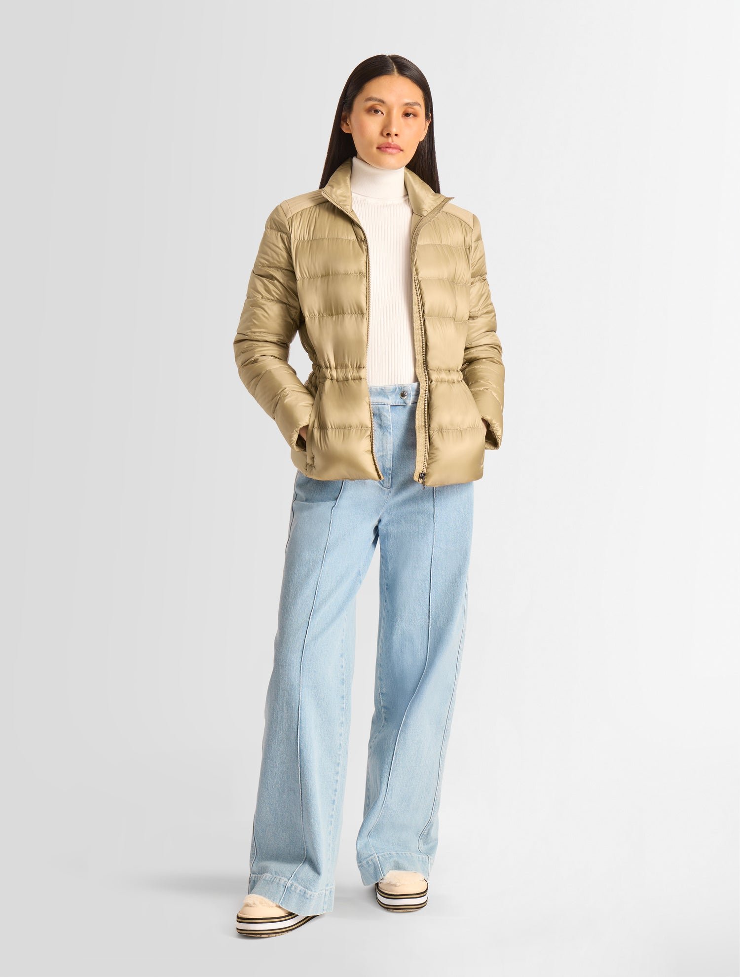 Doudoune kerin col montant coupe regular FUSALP Beige