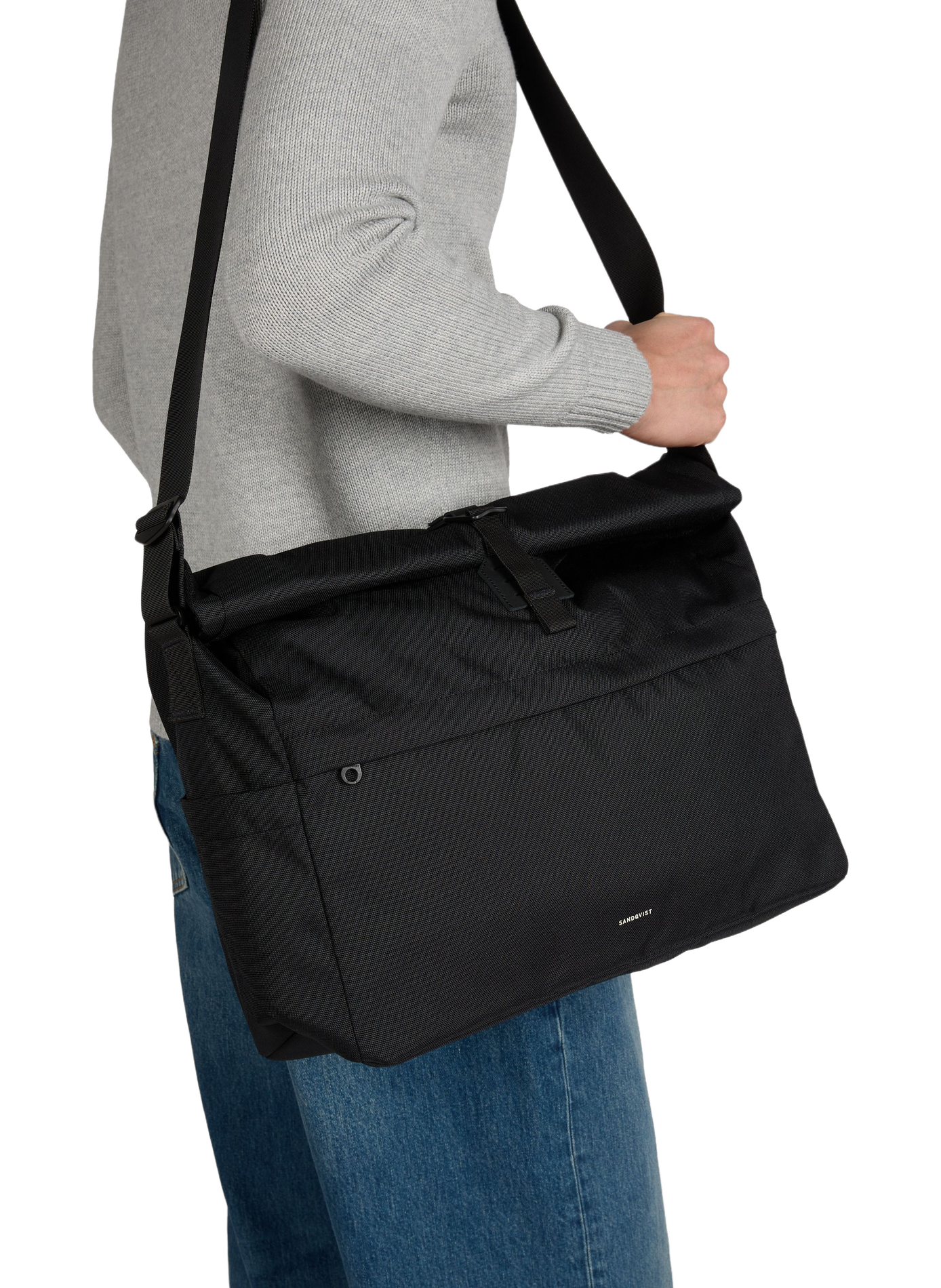 Crossbody Messenger Bag SANDQVIST Black