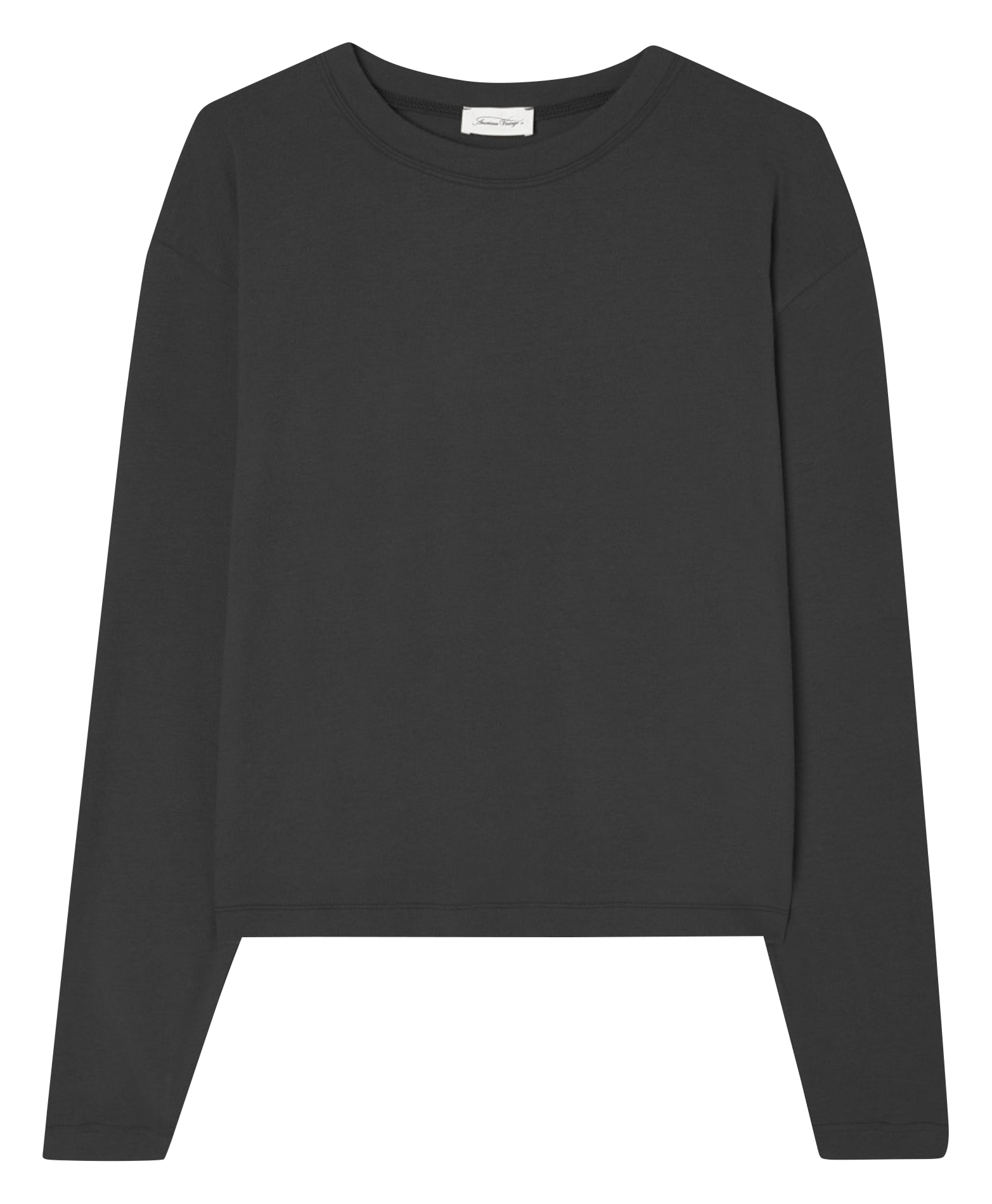 Pull col rond en coton mélangé ypawood AMERICAN VINTAGE Noir