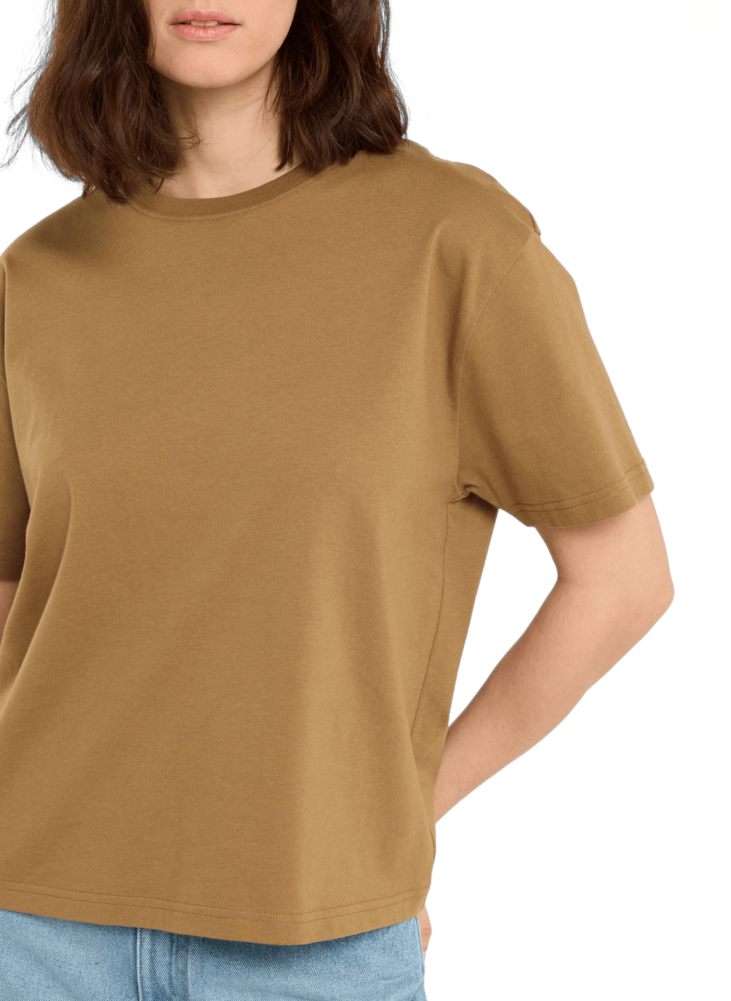 T-shirt Vintaguni en coton SAISON 1865 Marron